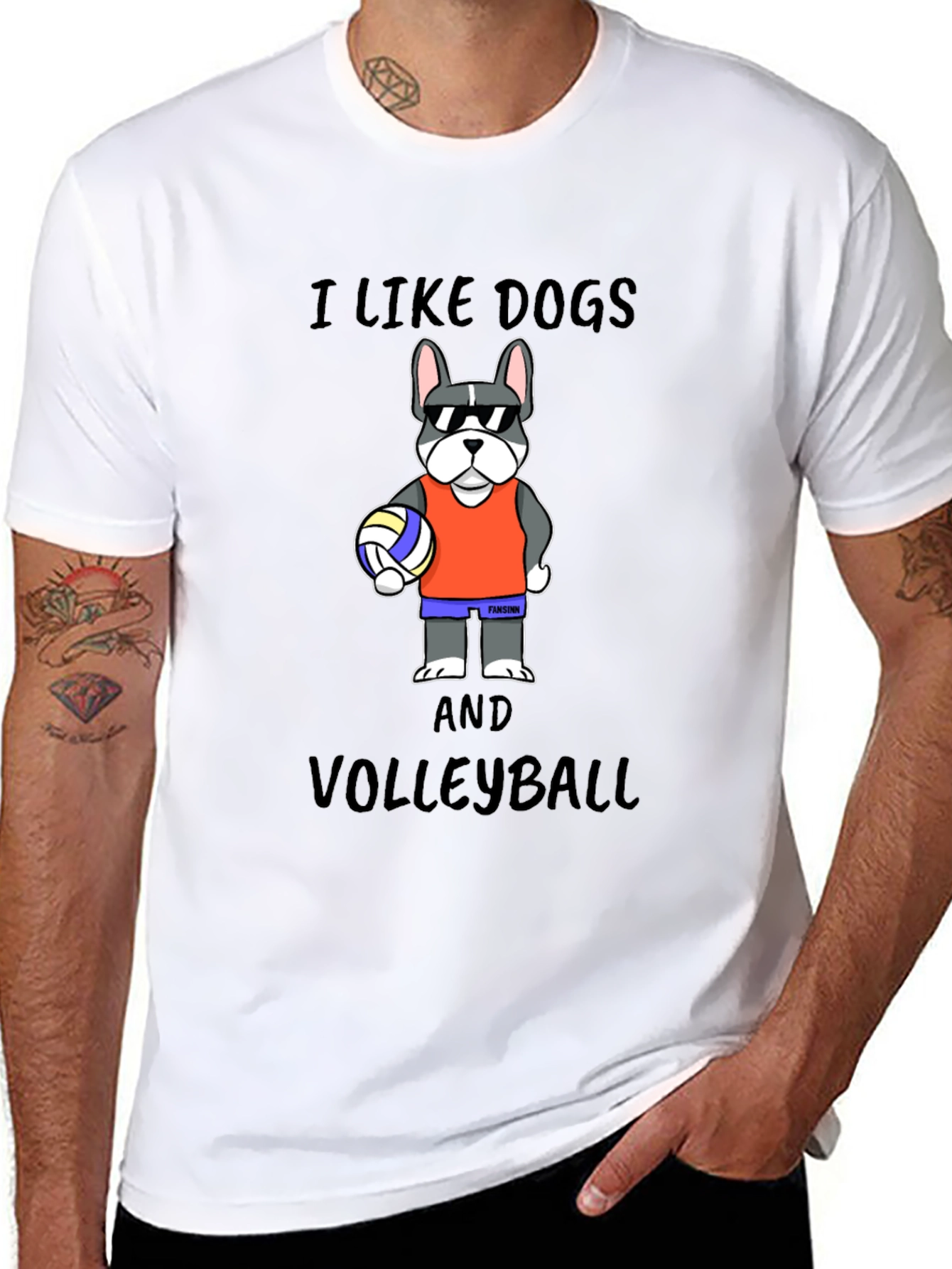 I Like Dogs and Volleyball T-Shirt