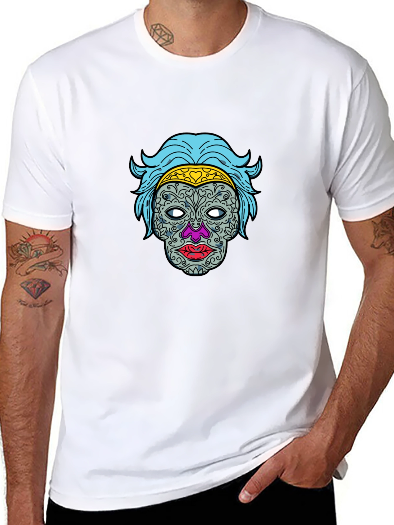 Sugar Skull Graphic Tee - Dia de los Muertos