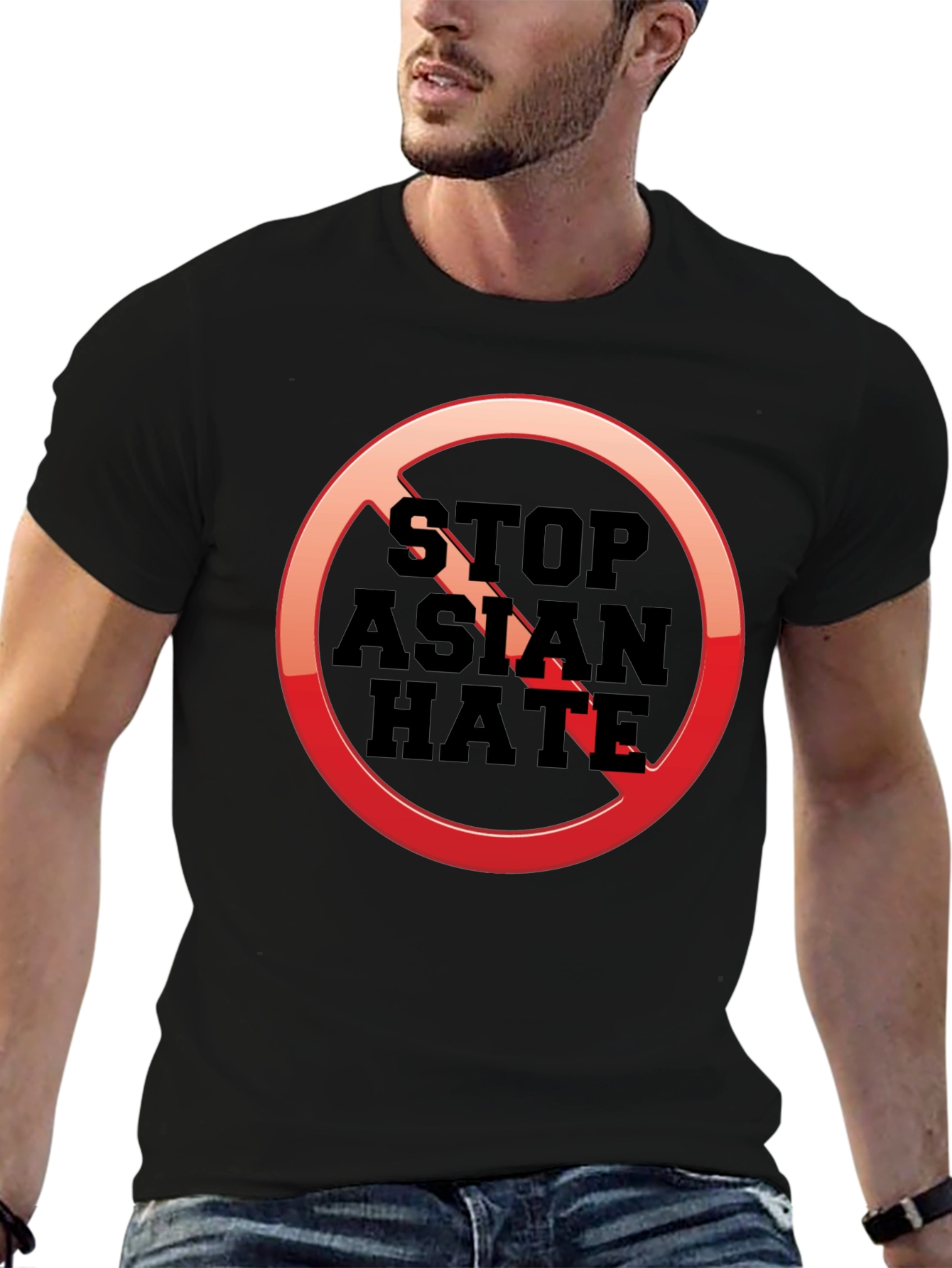 Stop Asian Hate T-Shirt - Black