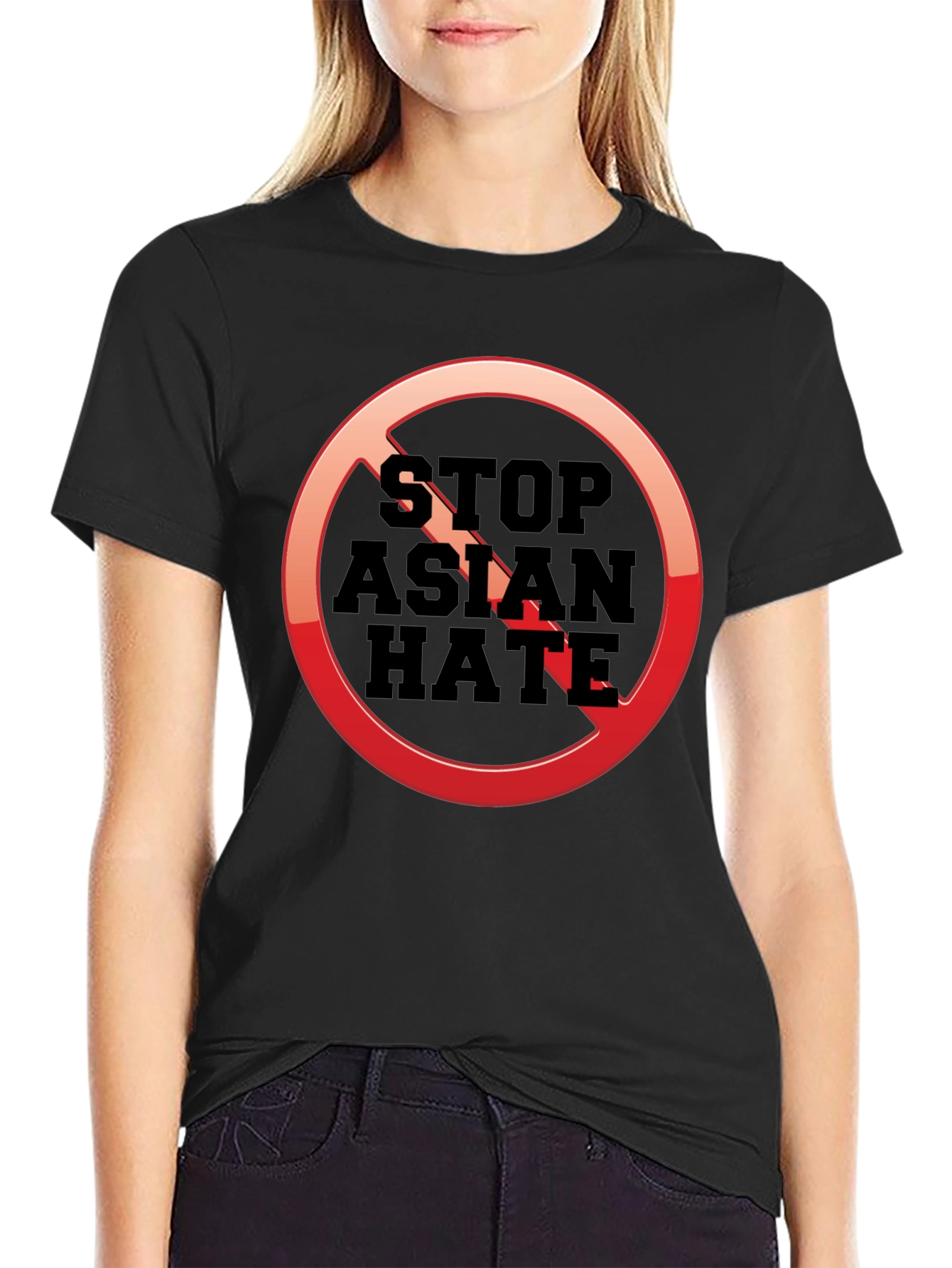 Stop Asian Hate T-Shirt - Black