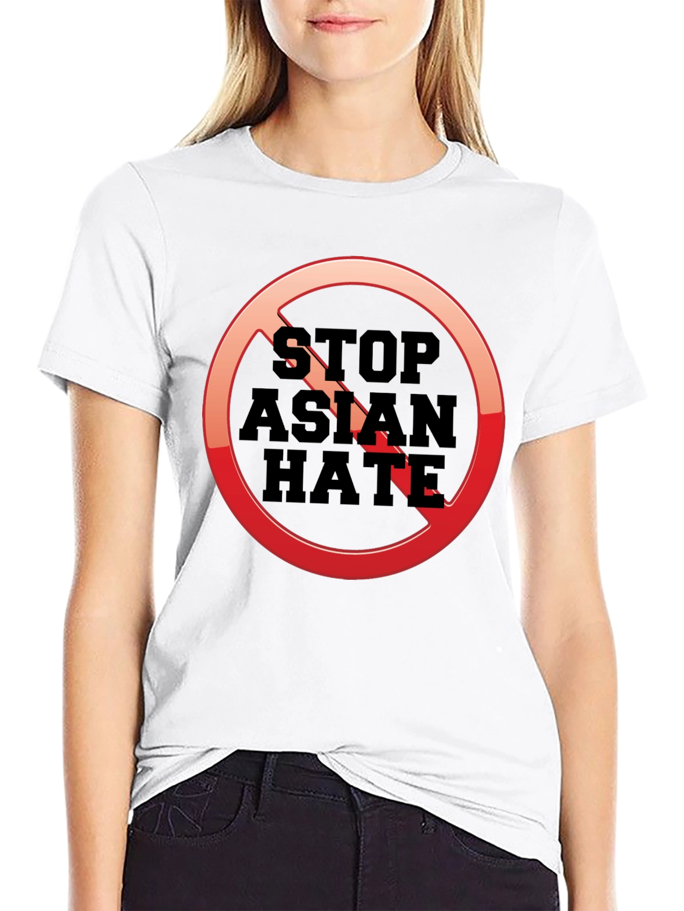 Stop Asian Hate T-Shirt - Black