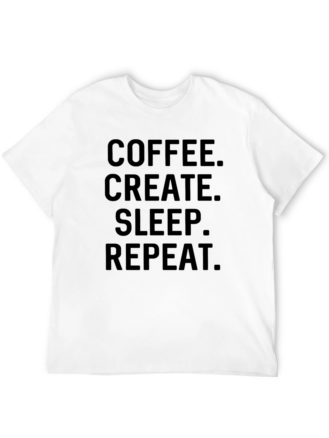 Coffee Create Sleep Repeat Graphic Tee