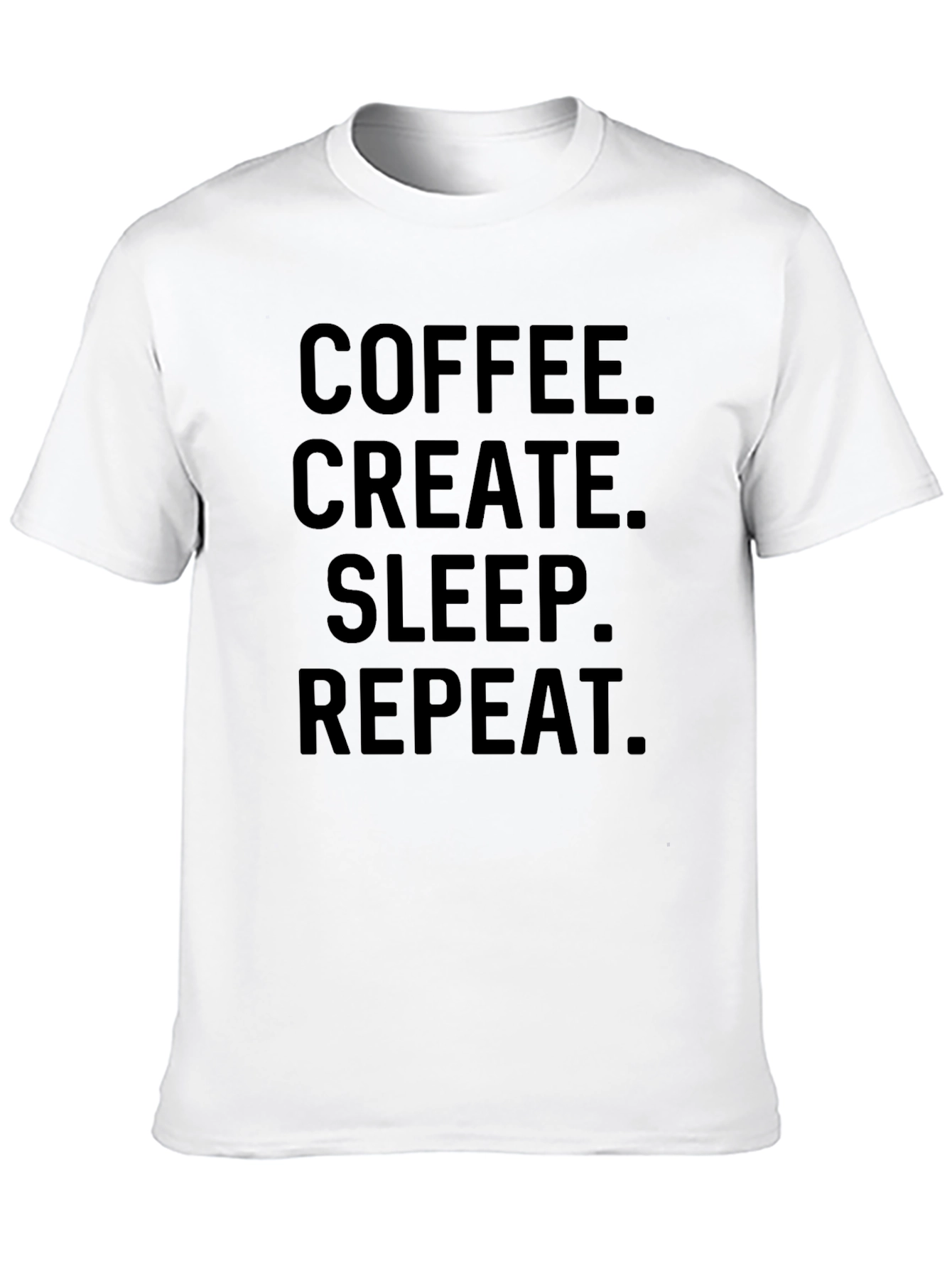Coffee Create Sleep Repeat Graphic Tee