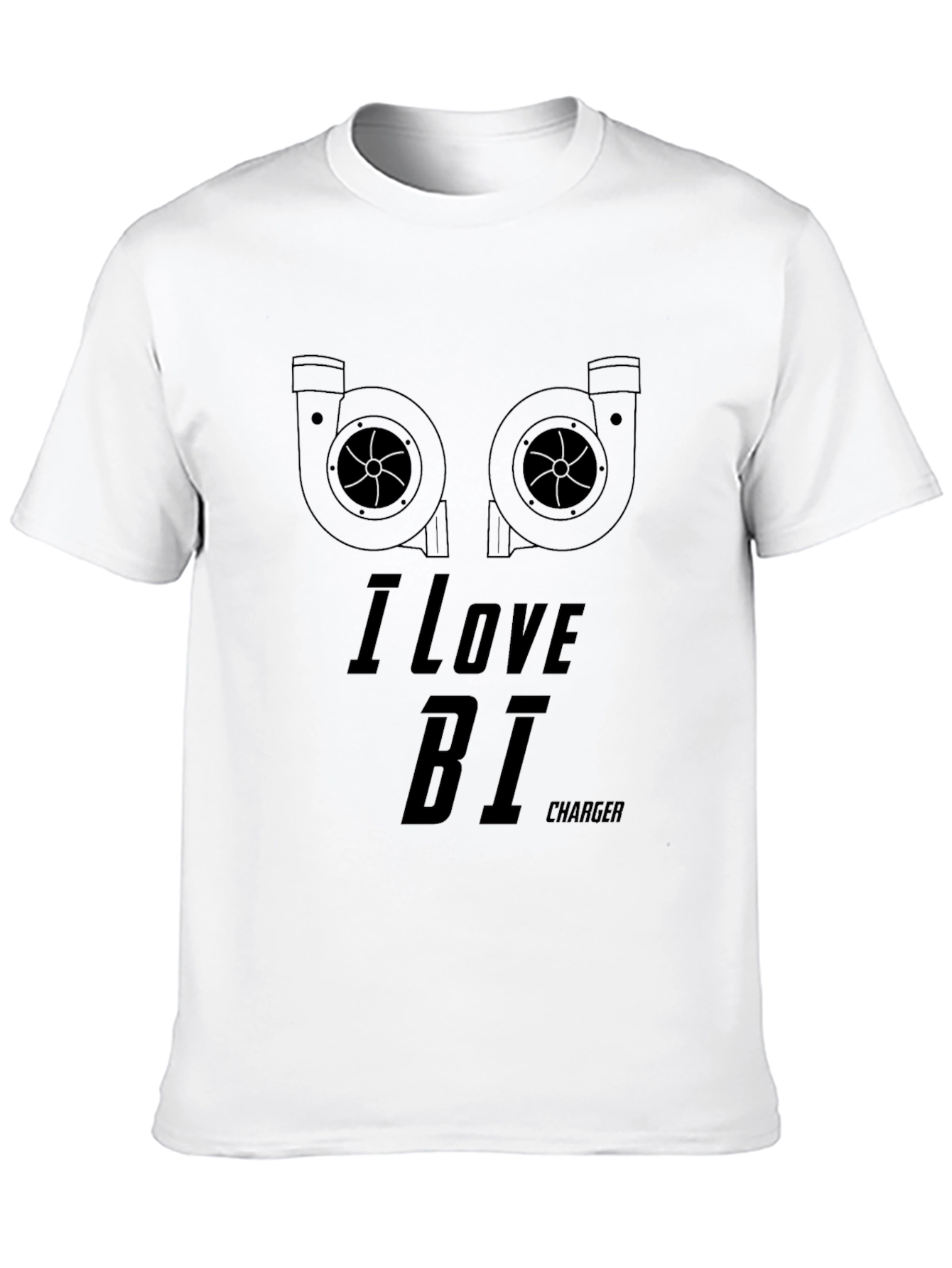 I Love BI Charger Black T-Shirt