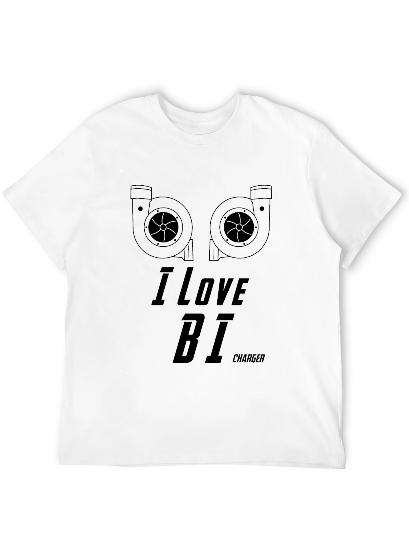 I Love BI Charger Black T-Shirt