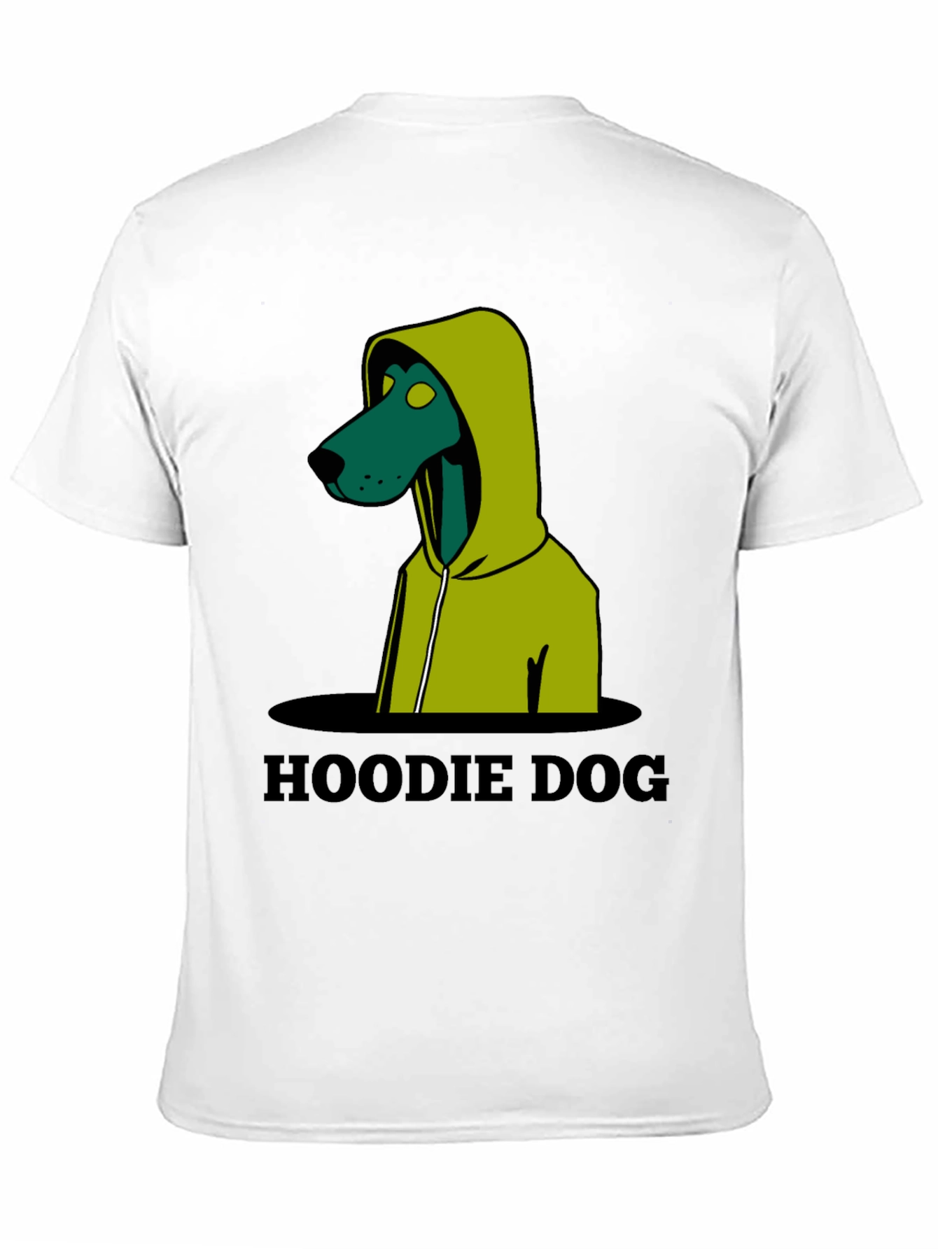 Hoodie Dog Graphic T-Shirt - Unique Design