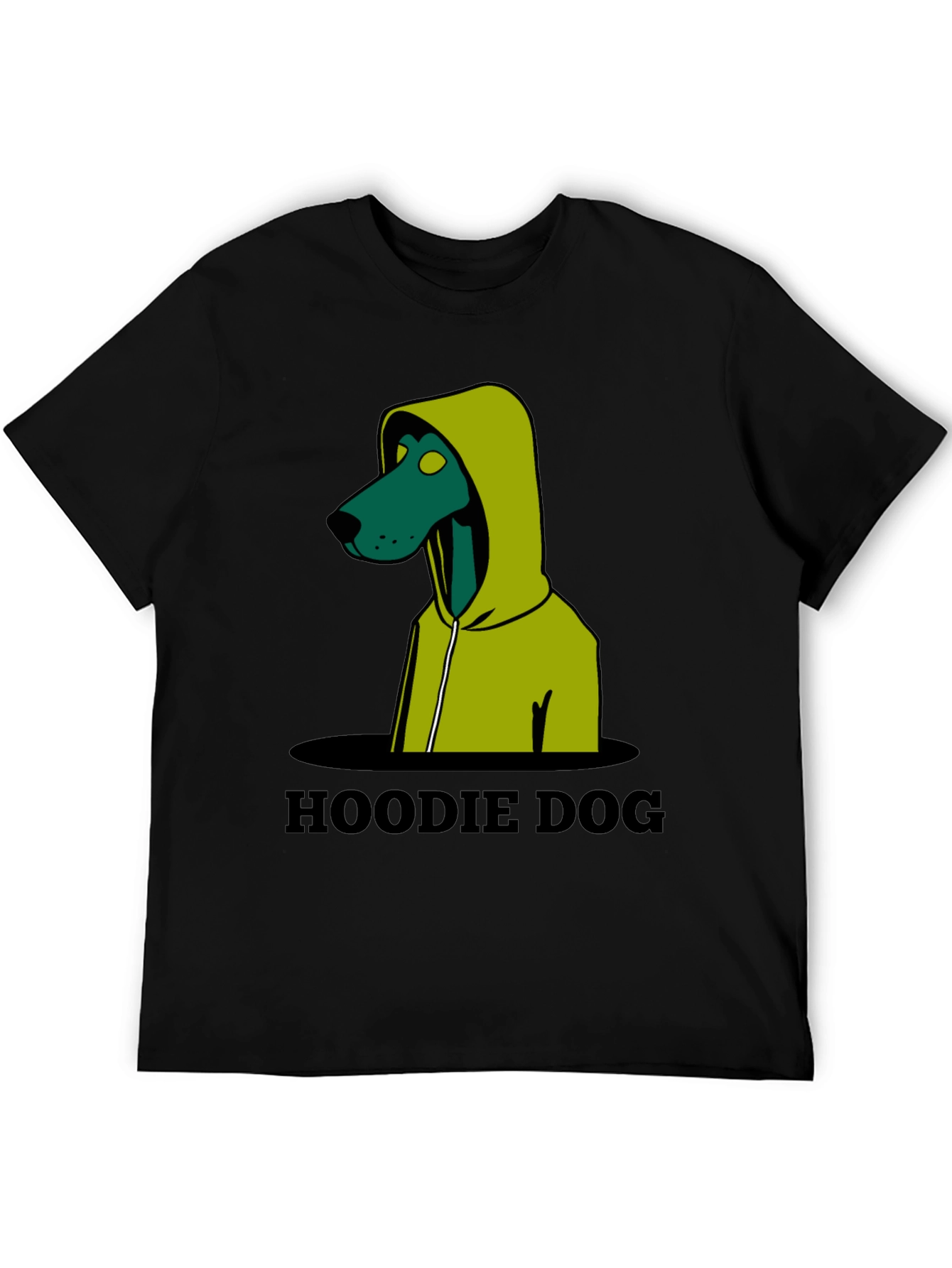 Hoodie Dog Graphic T-Shirt - Unique Design