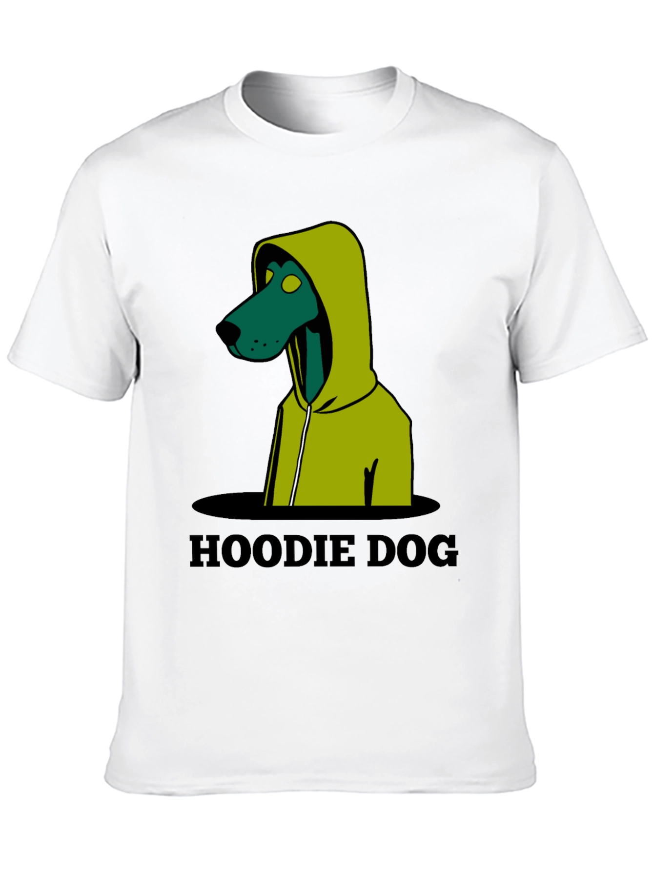 Hoodie Dog Graphic T-Shirt - Unique Design