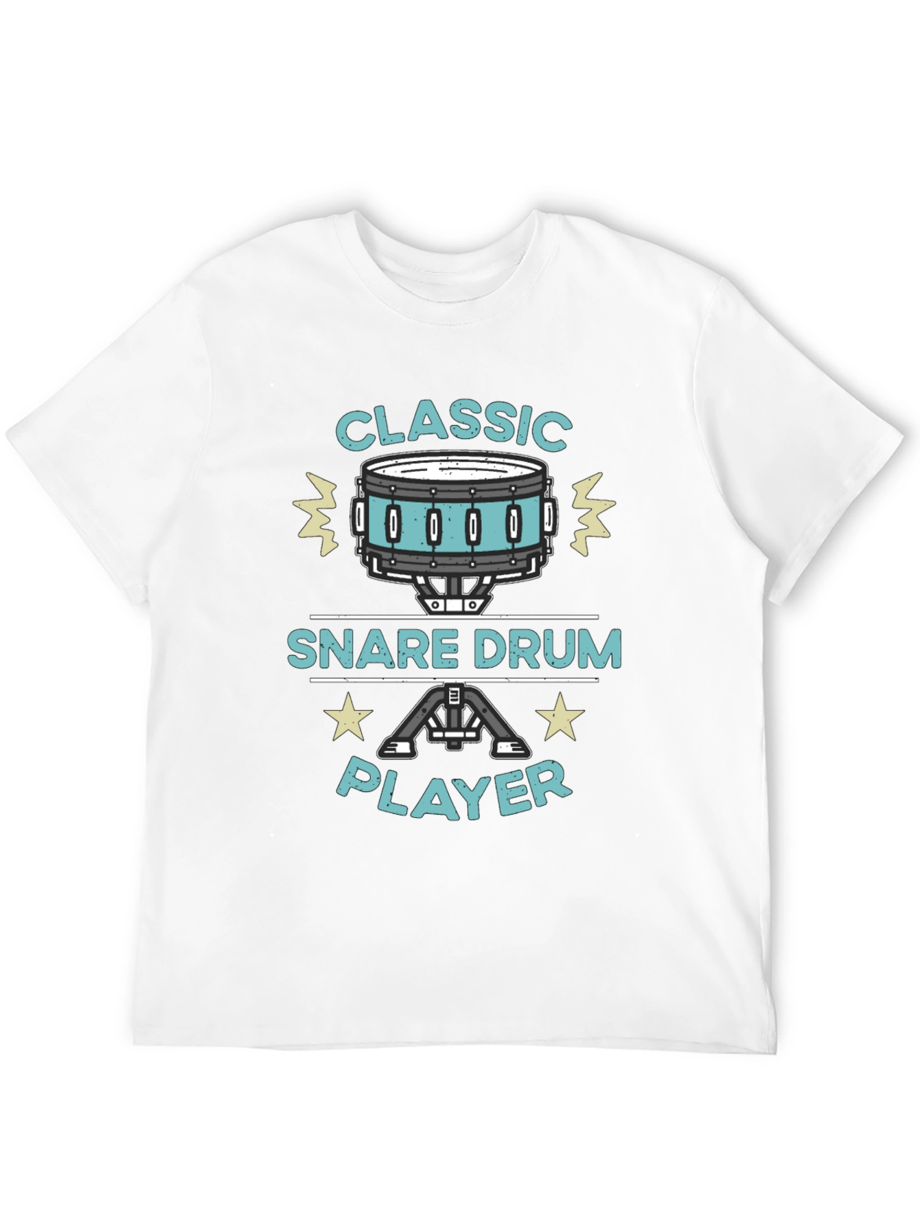 Classic Snare Drum Player Black T-Shirt