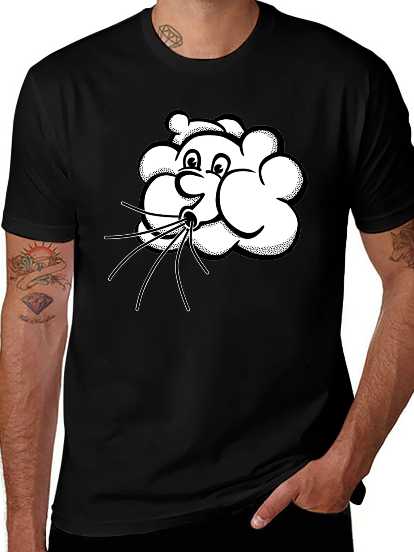 Funny Wind Cloud Graphic T-Shirt