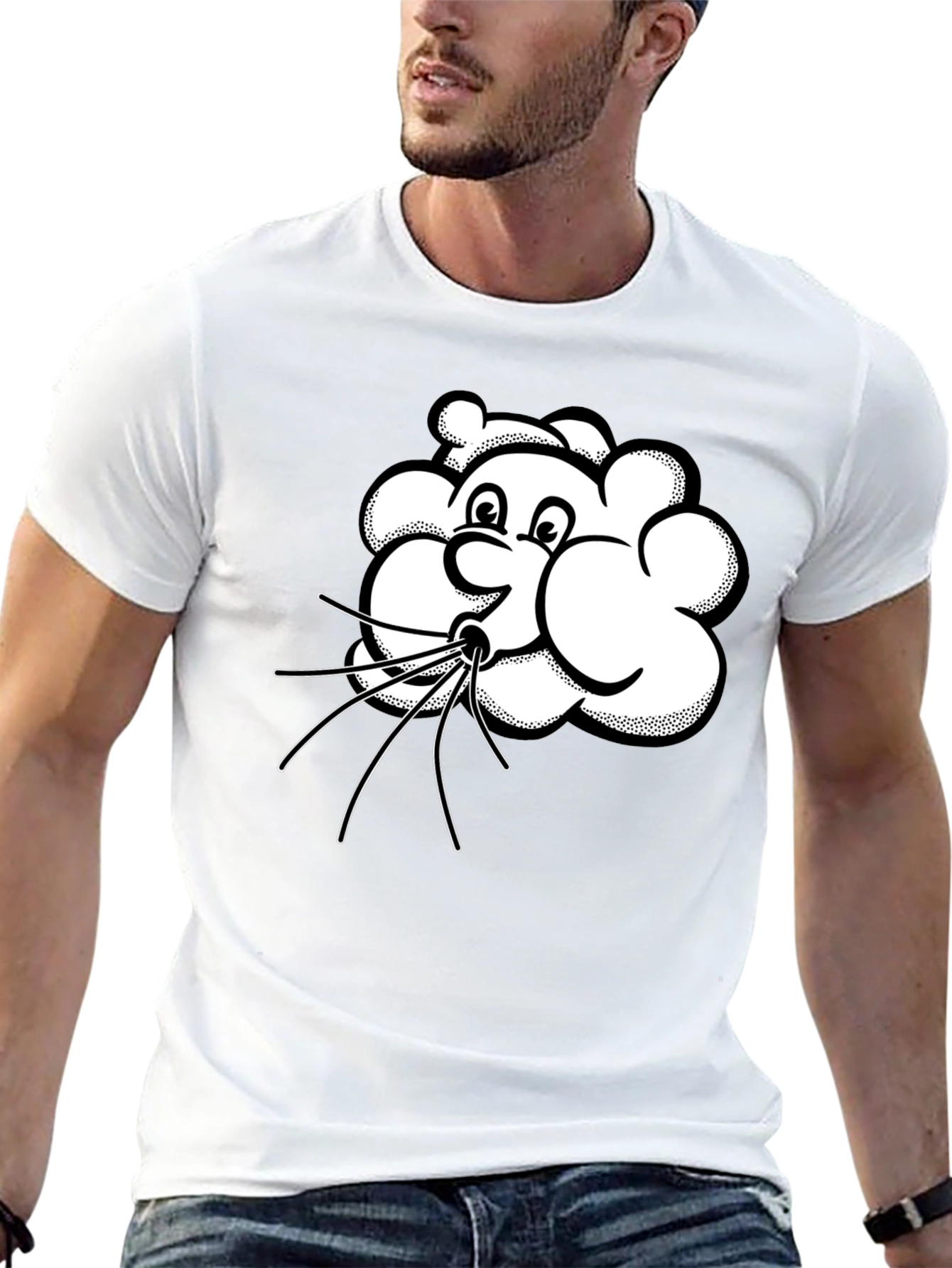 Funny Wind Cloud Graphic T-Shirt