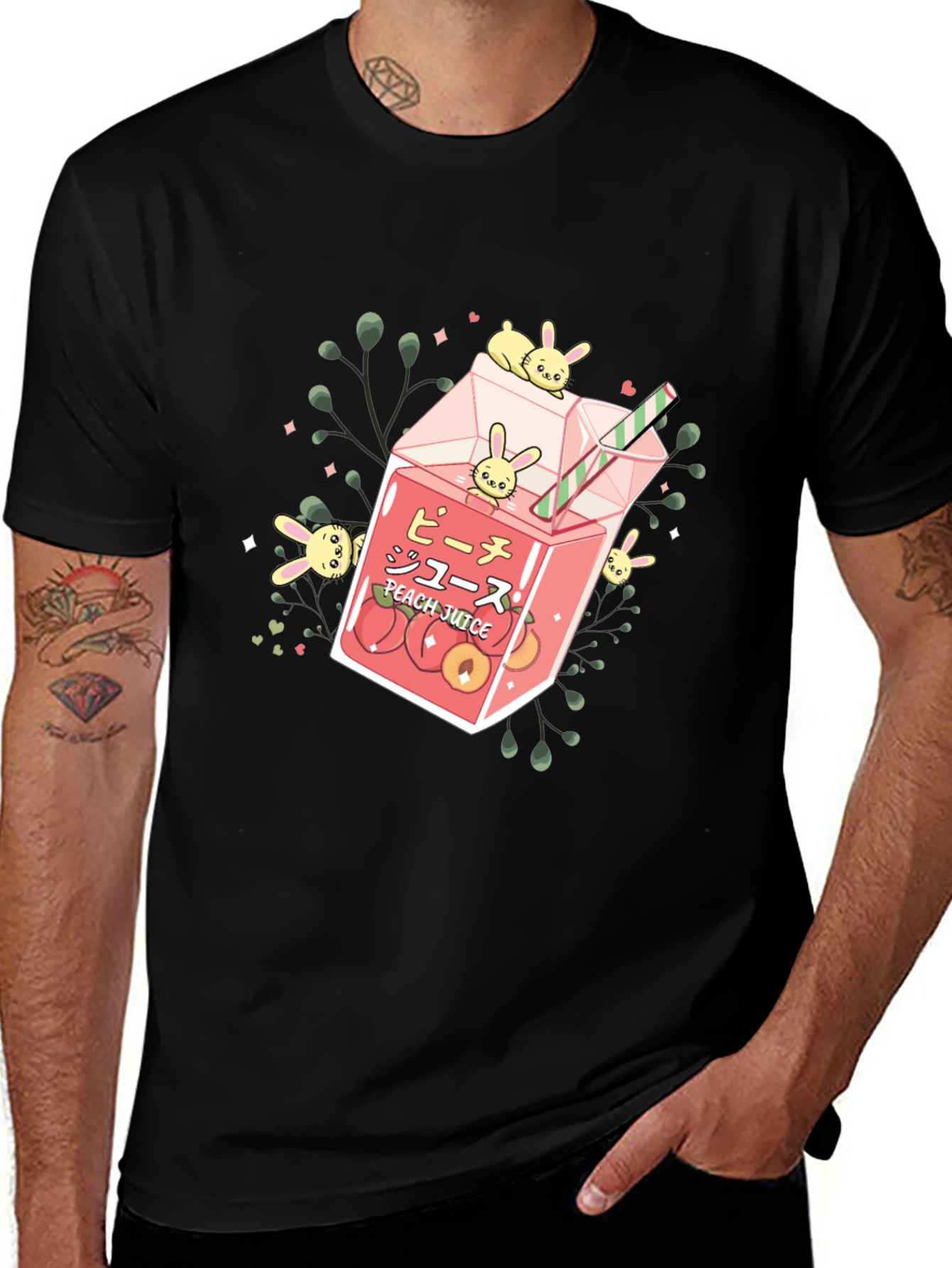 Peach Juice Cute Graphic T-Shirt