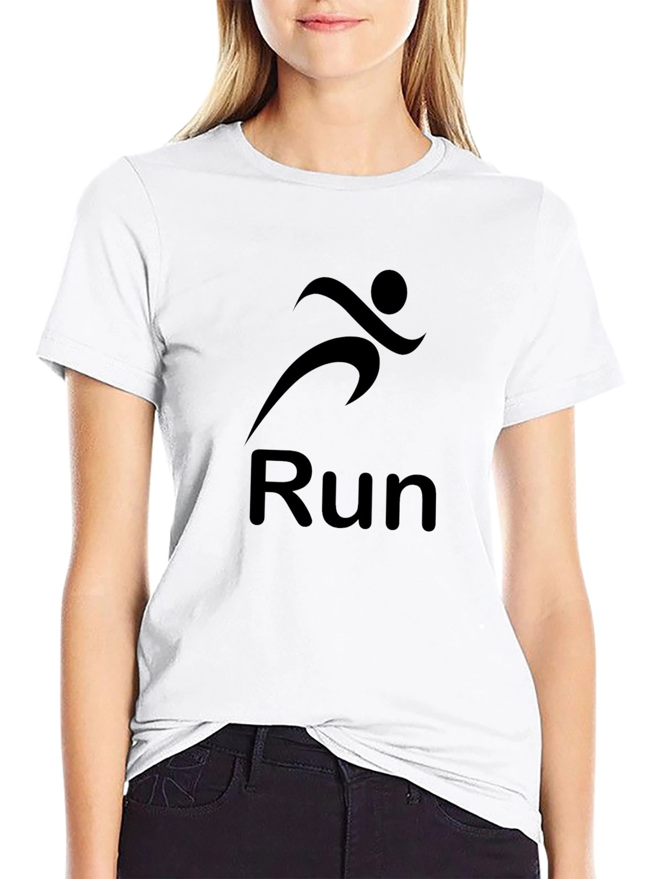 Black Run Graphic T-Shirt