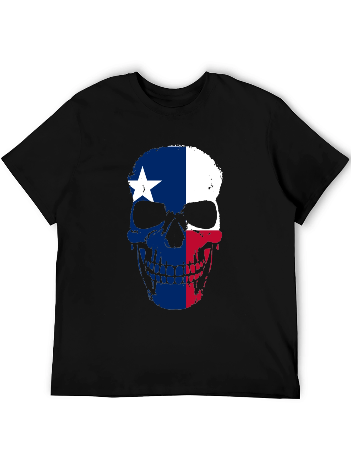Texas Flag Skull Graphic T-Shirt