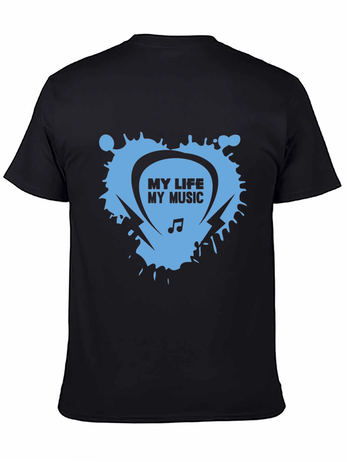 My Life My Music Black Graphic Tee