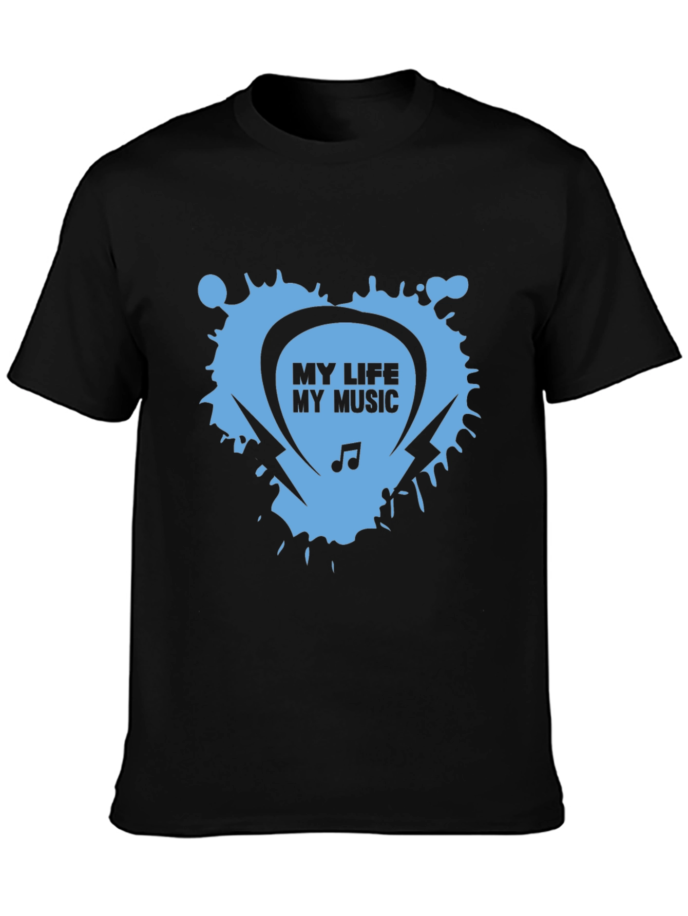 My Life My Music Black Graphic Tee