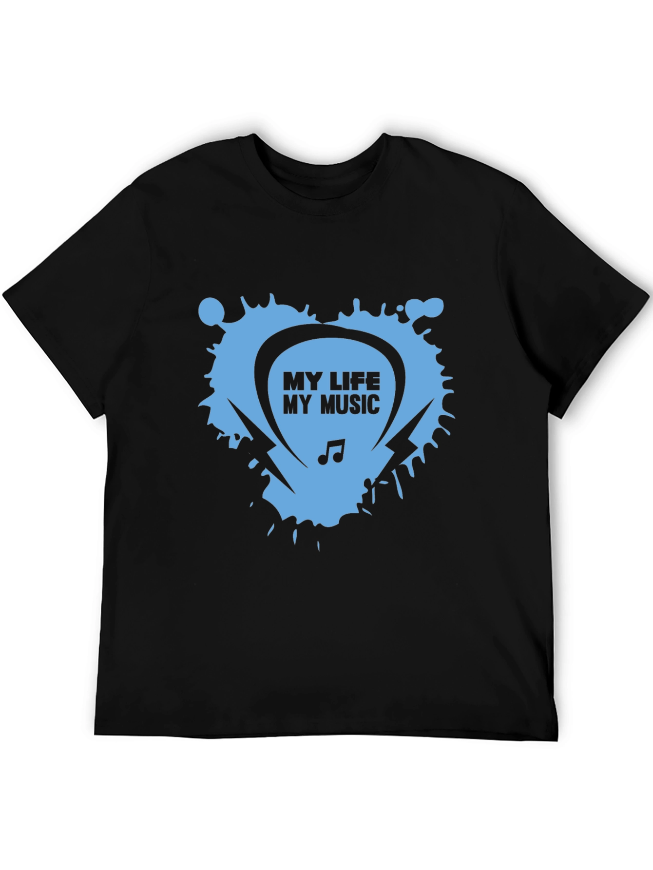 My Life My Music Black Graphic Tee