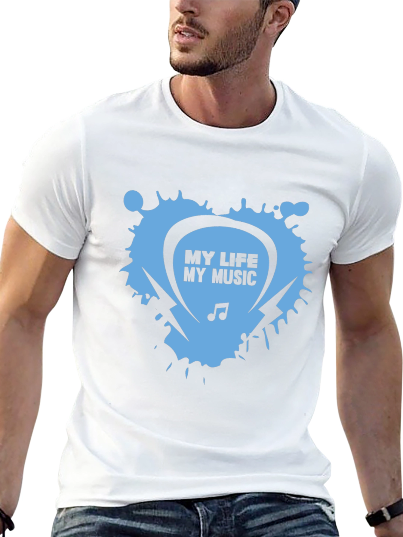 My Life My Music Black Graphic Tee