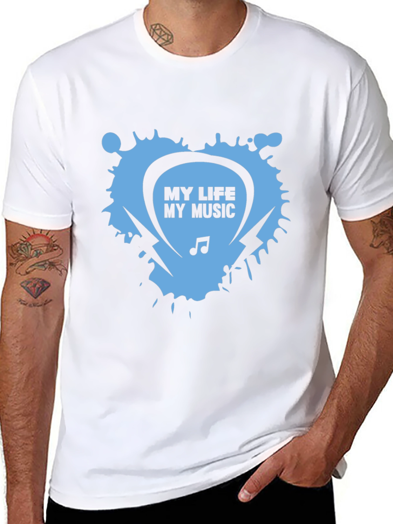 My Life My Music Black Graphic Tee
