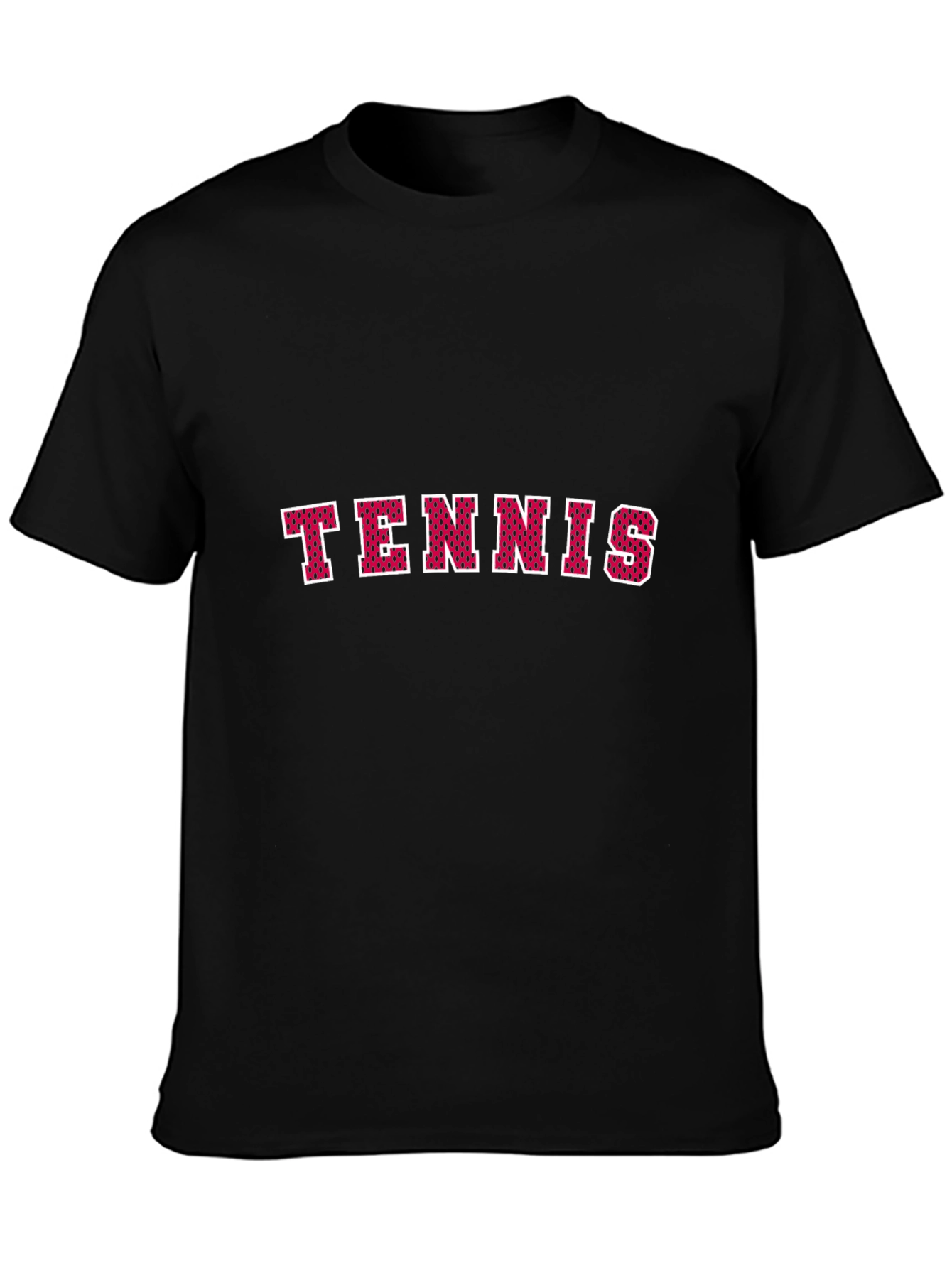 Tennis Black Graphic T-Shirt