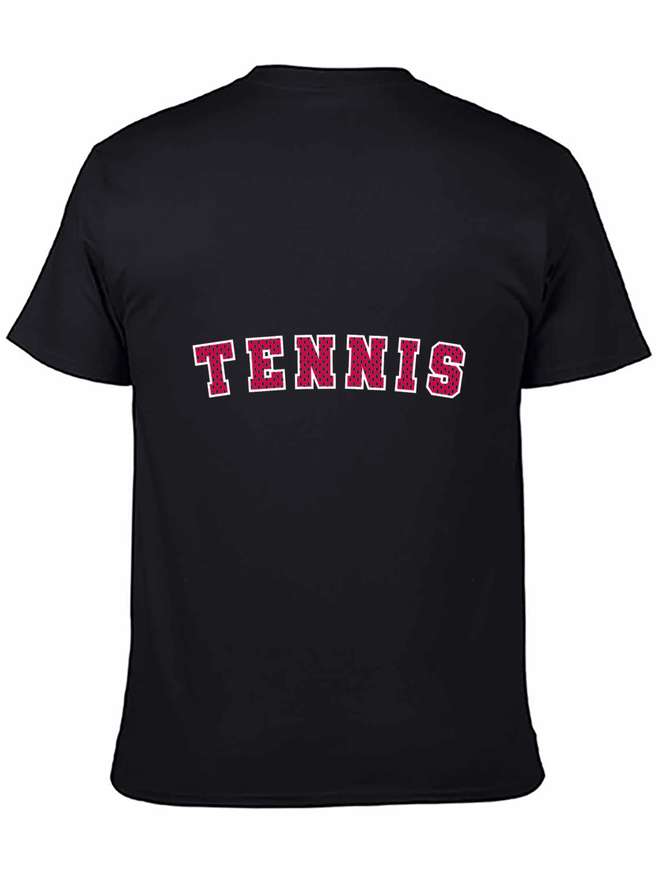 Tennis Black Graphic T-Shirt