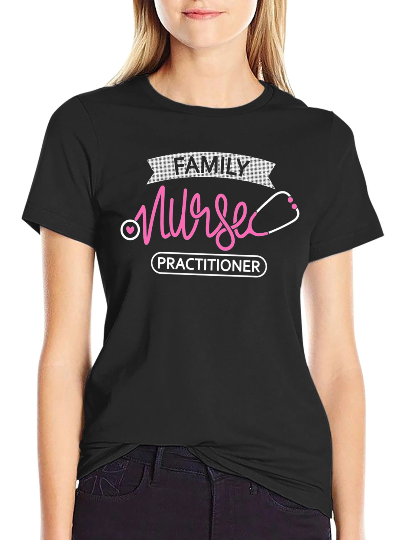 Family Nurse Practitioner Black T-Shirt