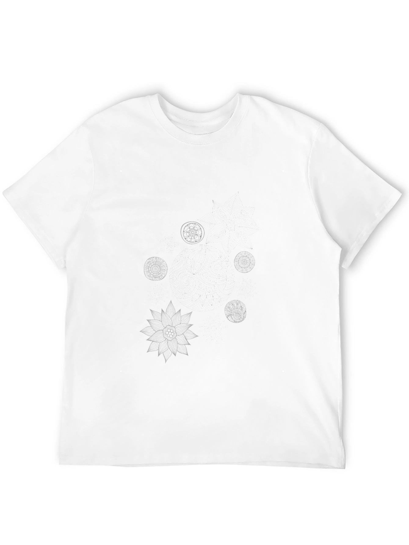 Geometric Print Black T-Shirt