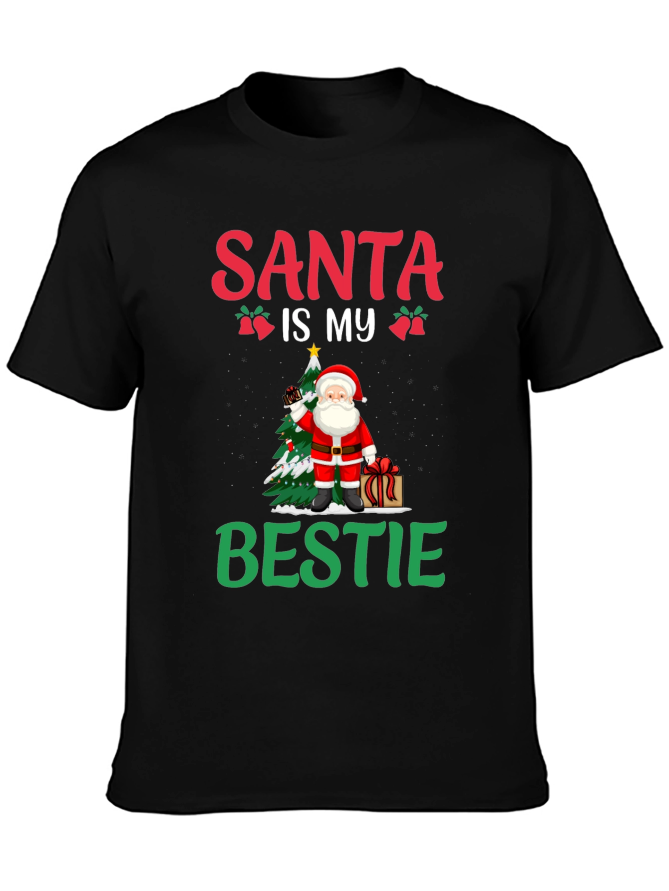 Santa Is My Bestie Graphic Tee