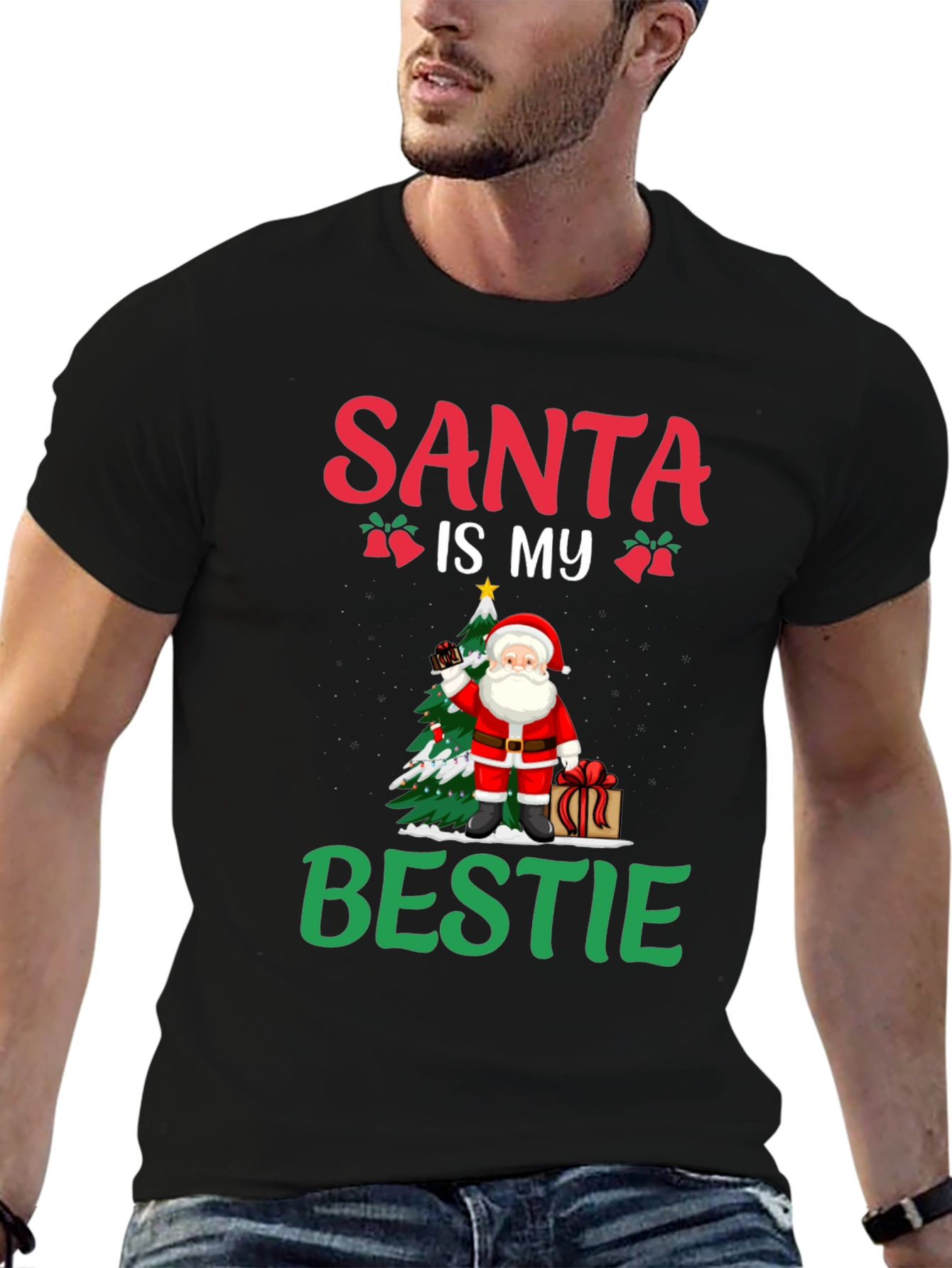 Santa Is My Bestie Graphic Tee