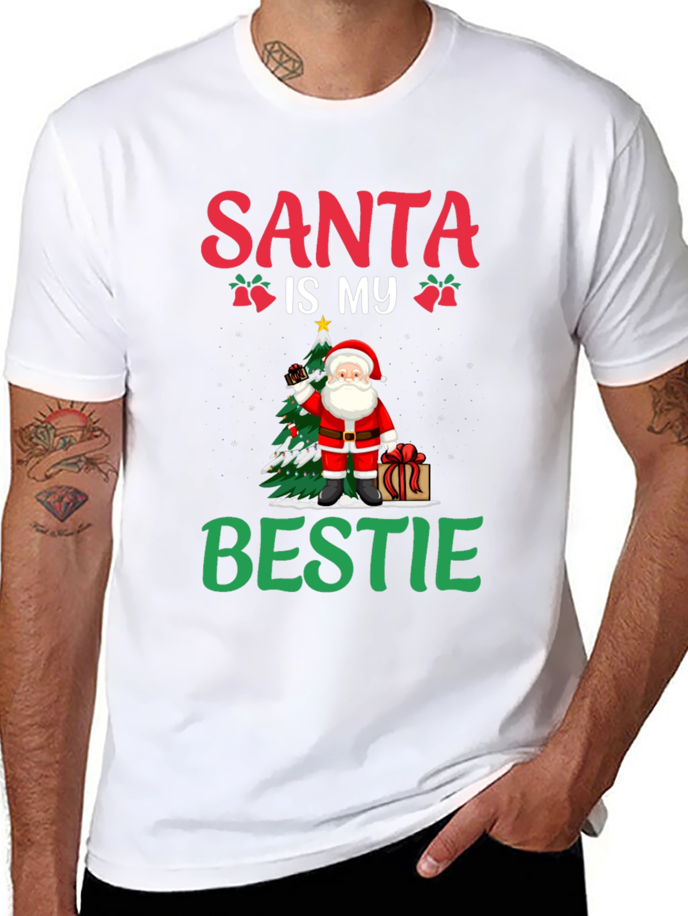 Santa Is My Bestie Graphic Tee