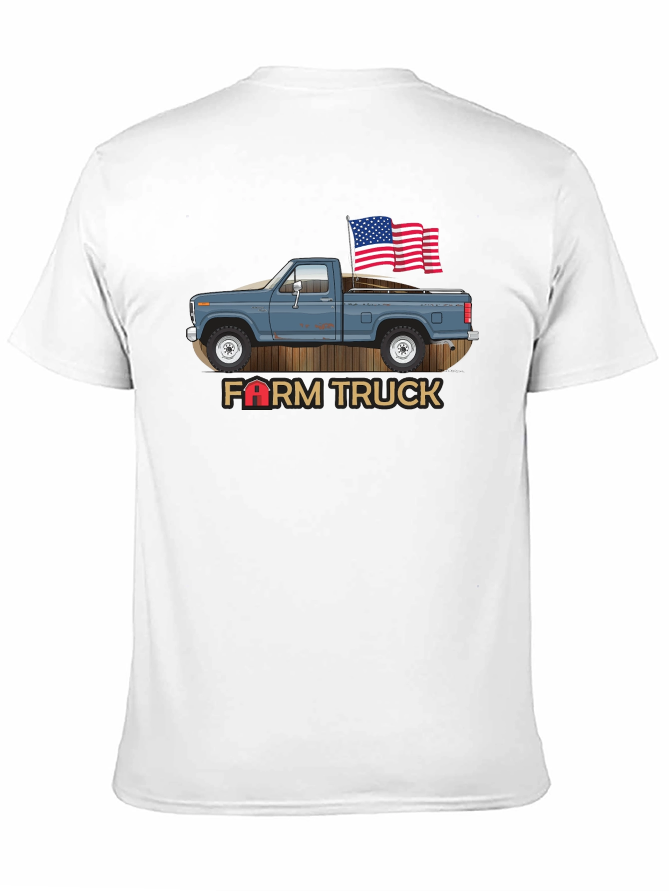 Farm Truck Patriotic Graphic Tee
