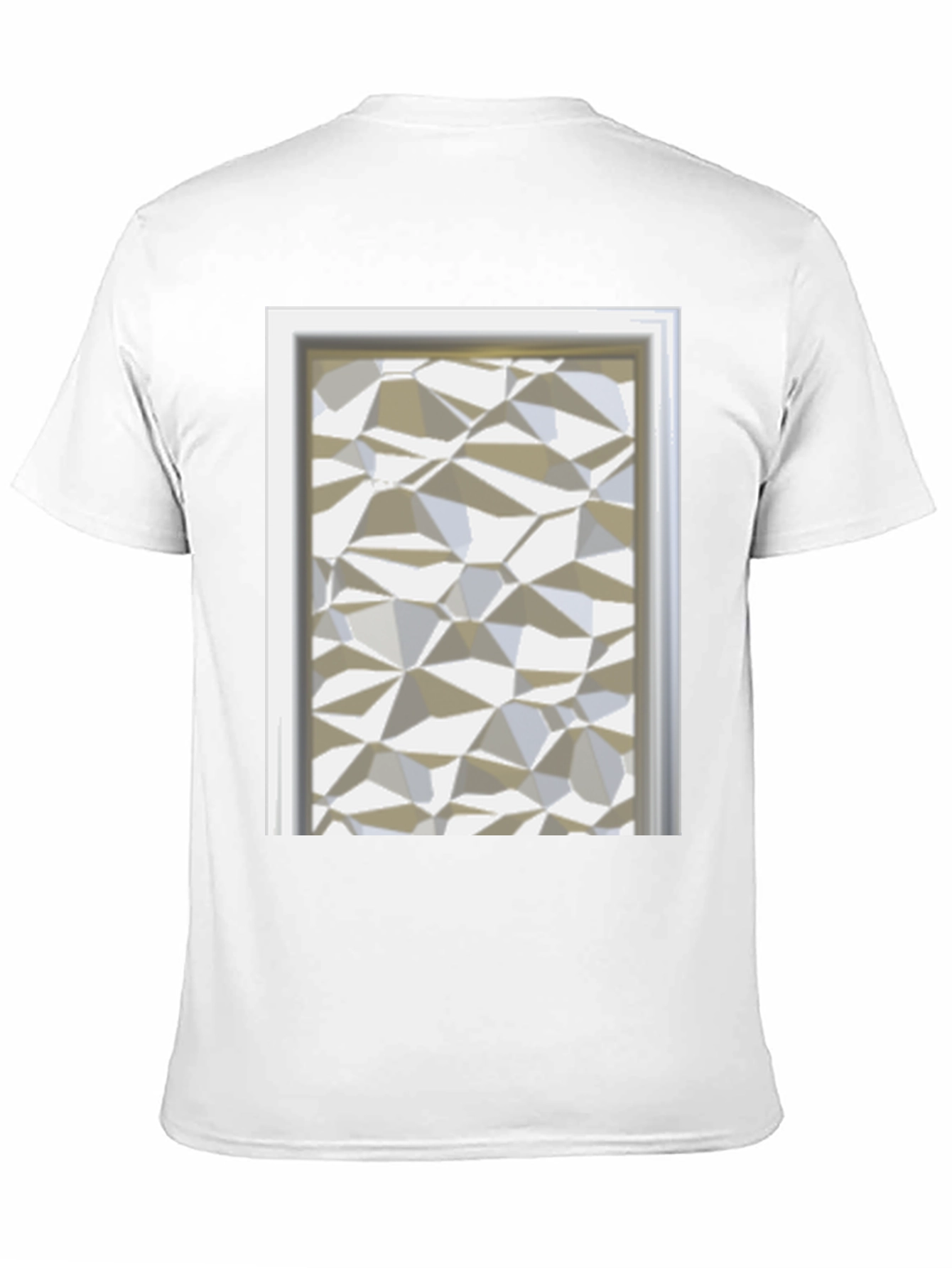 Geometric Faceted Pattern T-Shirt