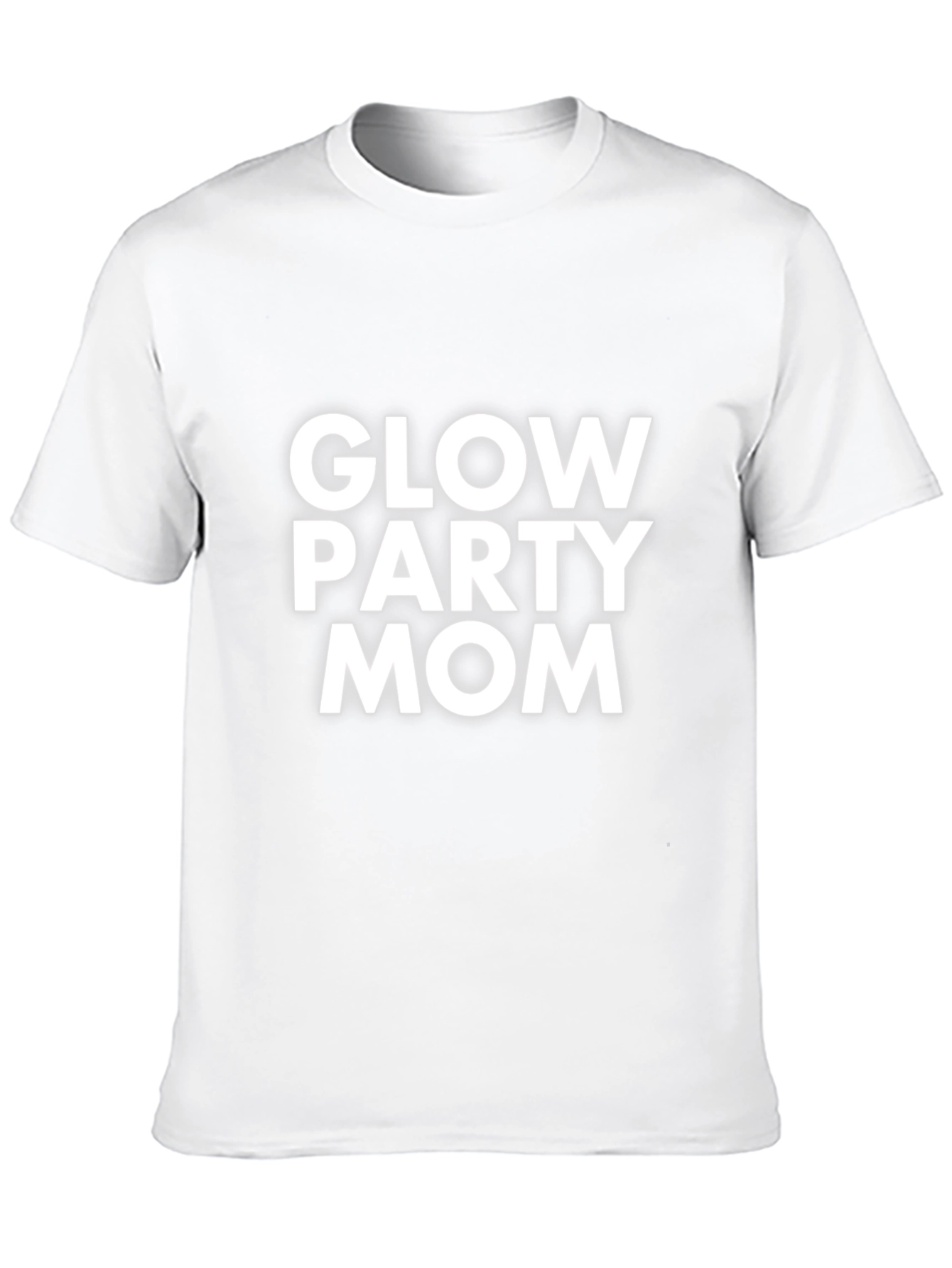Glow Party Mom Black T-Shirt