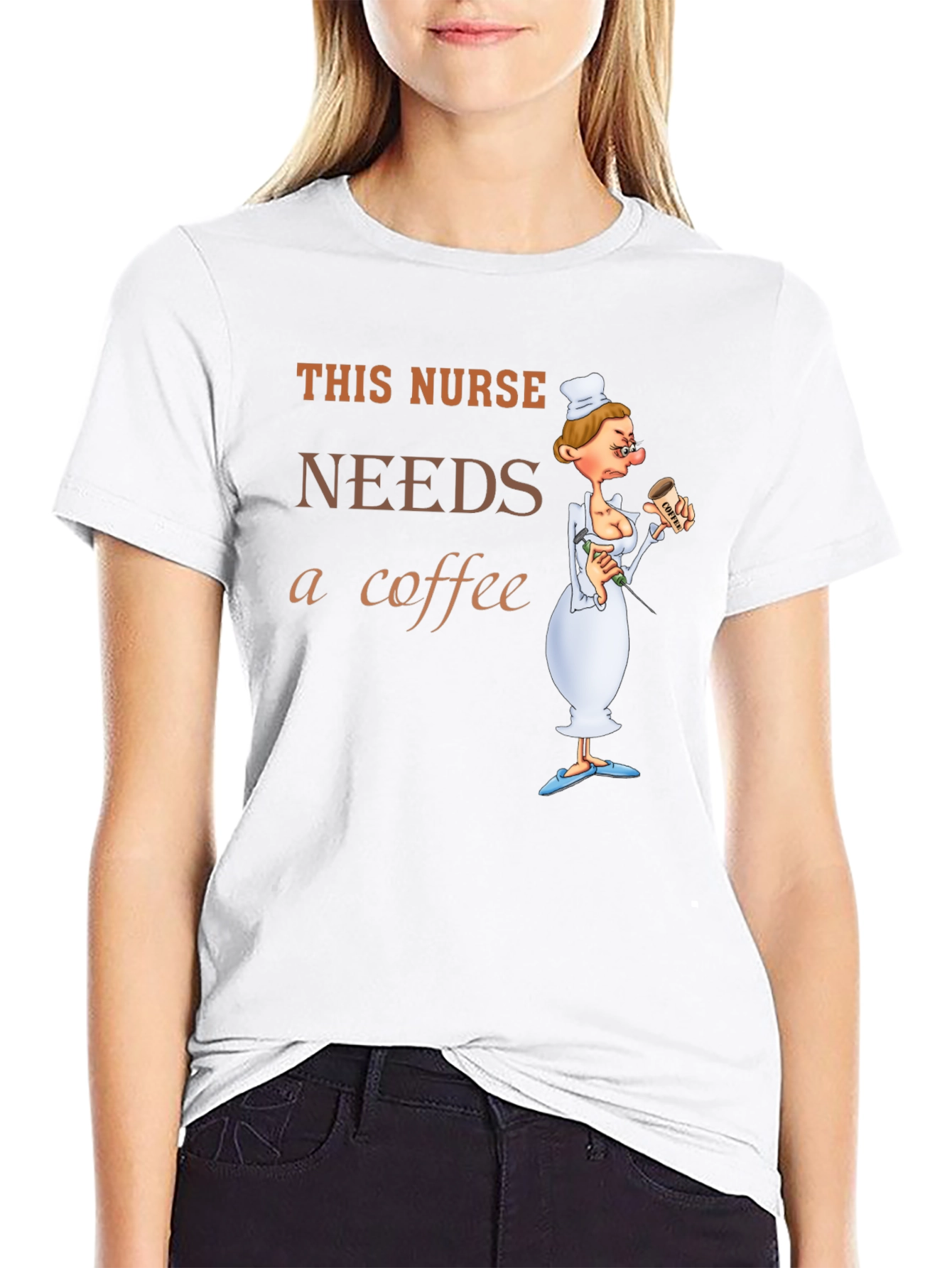 This Nurse Needs Coffee T-Shirt Funny Gift