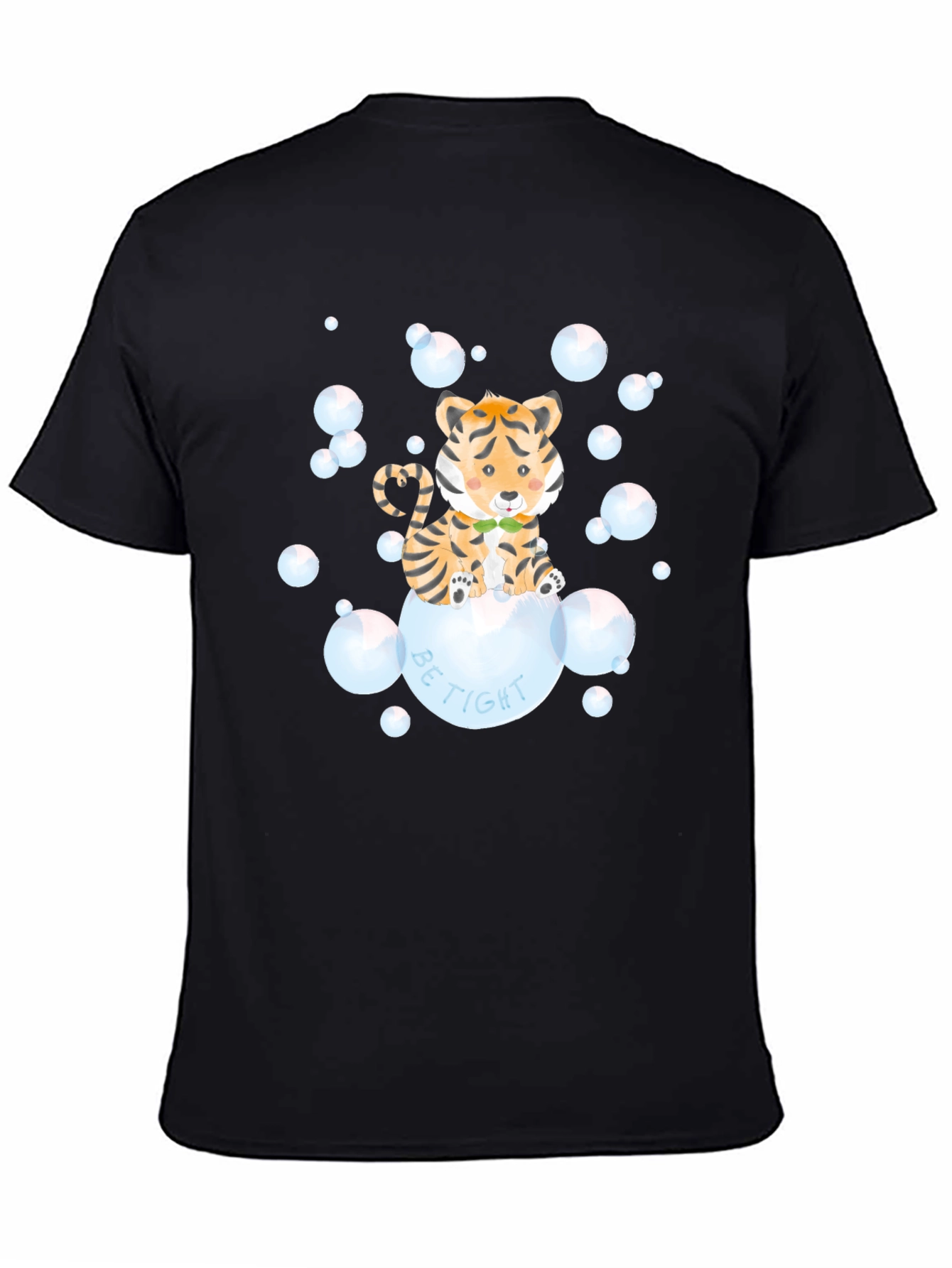 Cute Tiger Bubbles Graphic T-Shirt