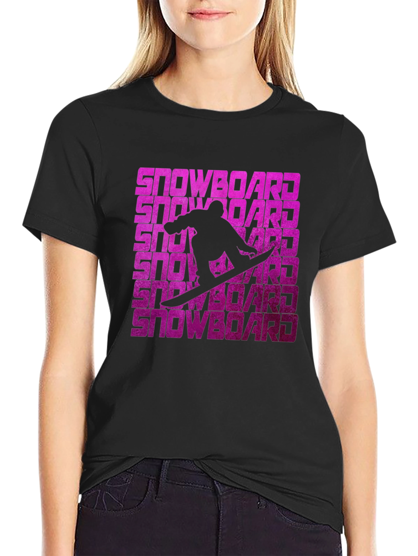 Snowboard Graphic Tee - Cool Rider Design