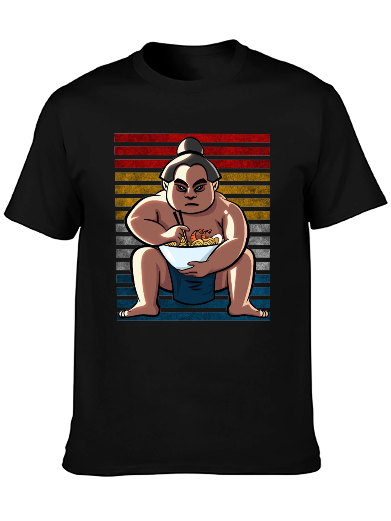 Sumo Wrestler Ramen T-Shirt - Unique Graphic Tee