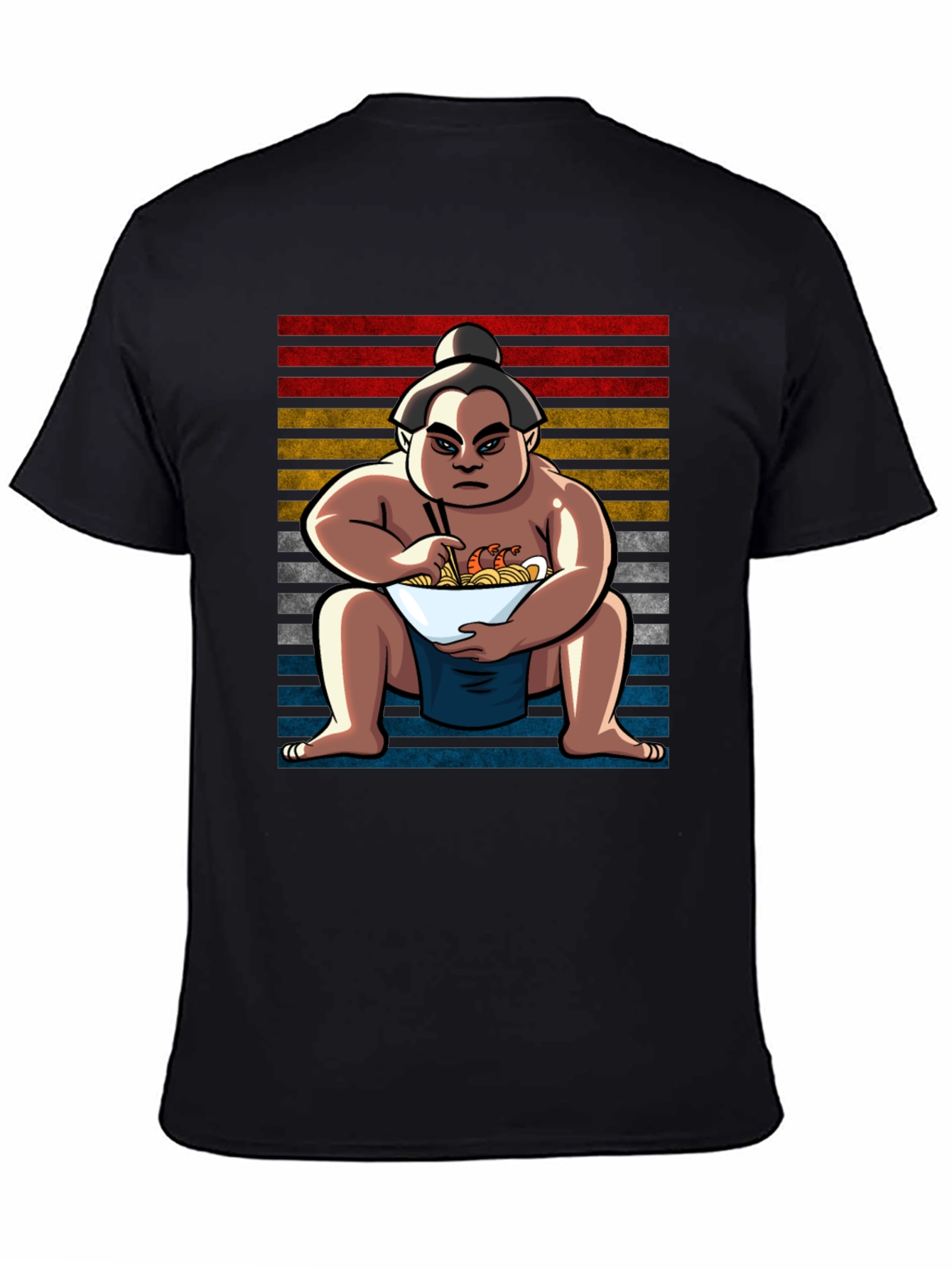 Sumo Wrestler Ramen T-Shirt - Unique Graphic Tee