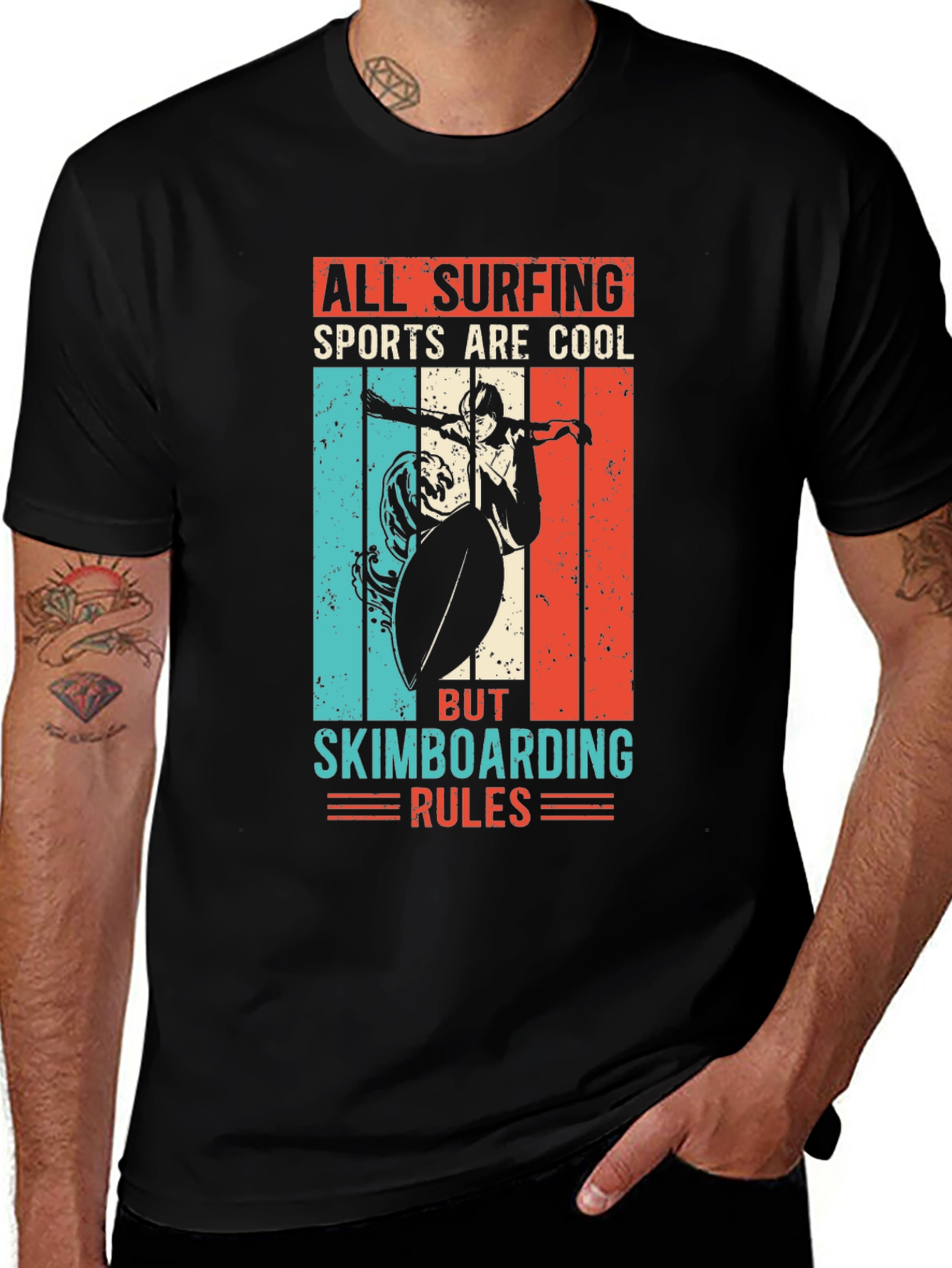 All Surfing Sports Are Cool Skimboarding Rules T-Shirt