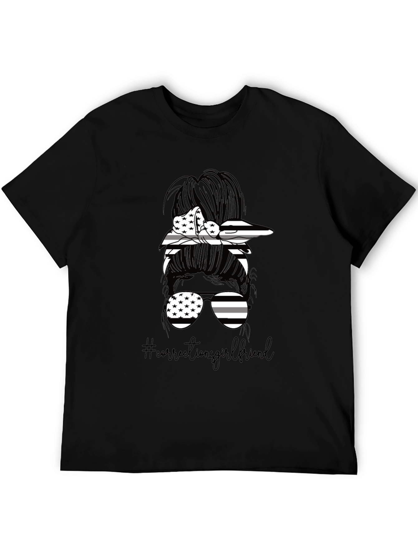 Correction Girlfriend Messy Bun T-Shirt