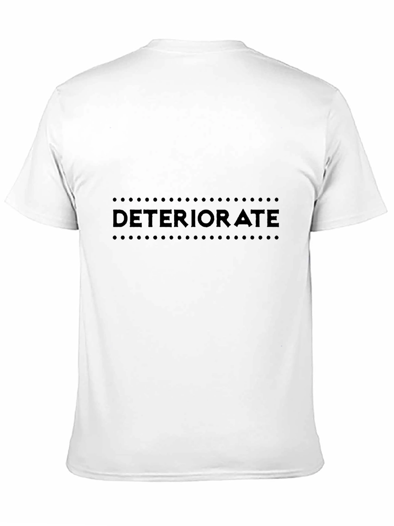 Deteriorate Black T-Shirt - Modern Graphic Tee