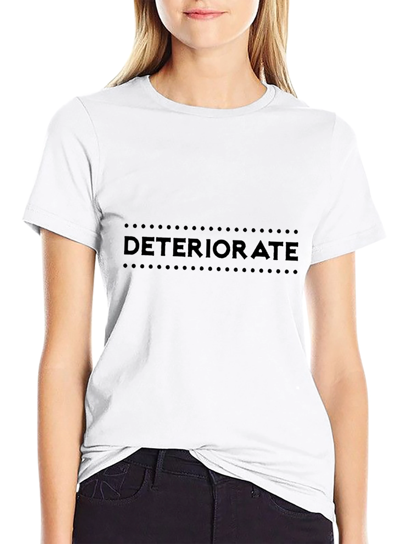 Deteriorate Black T-Shirt - Modern Graphic Tee