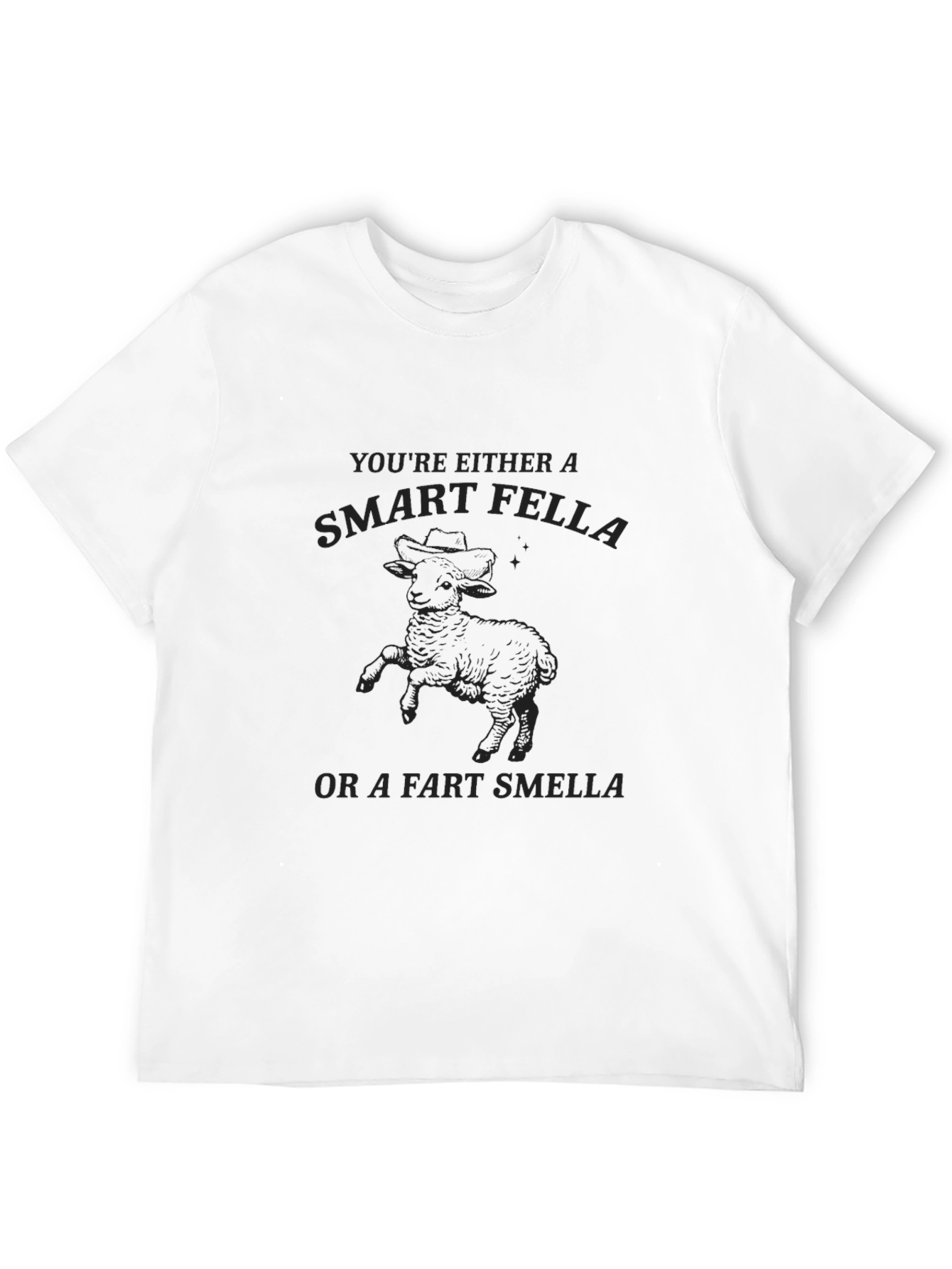 Smart Fella T-Shirt - Black Graphic Tee