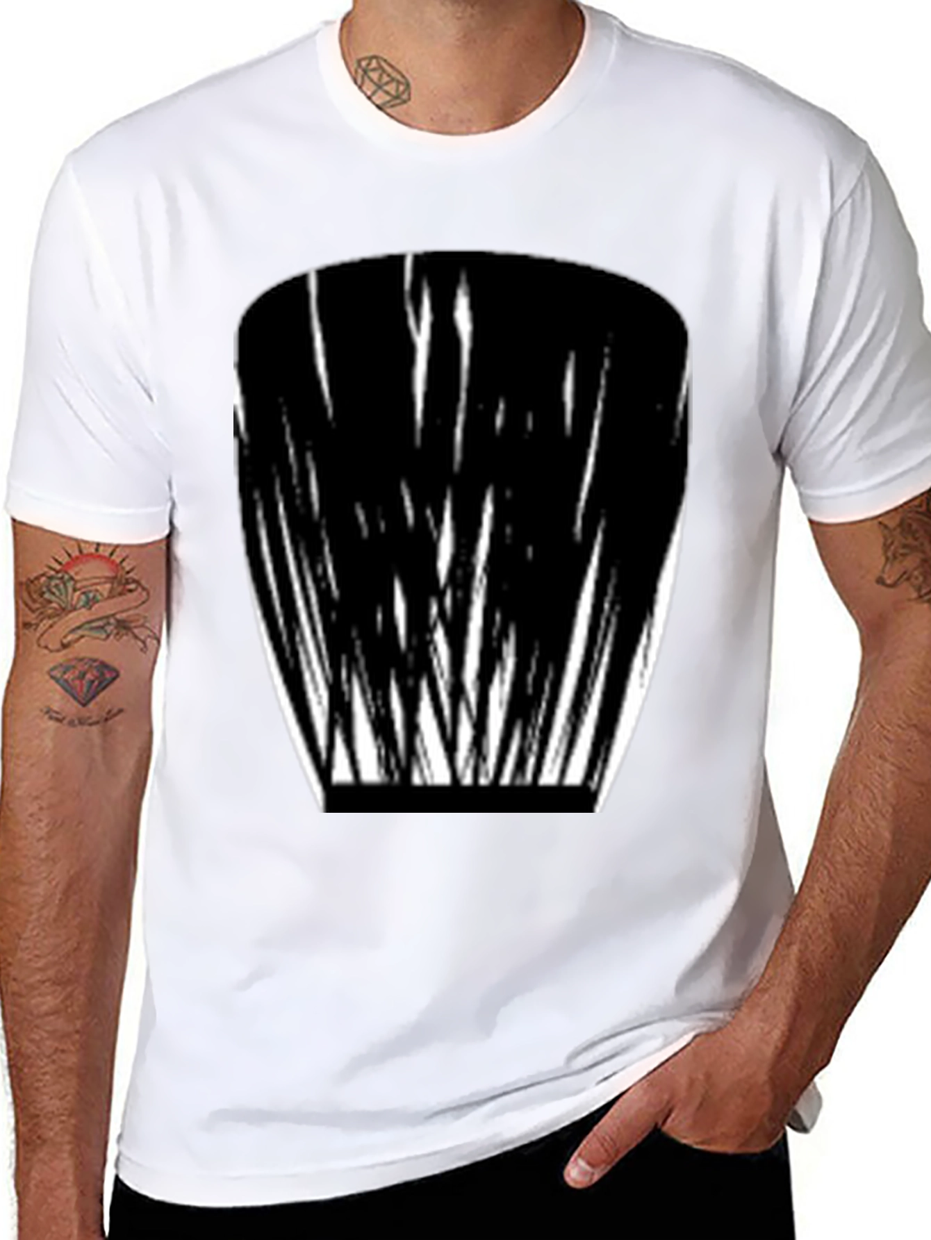Abstract Black & White Graphic Tee