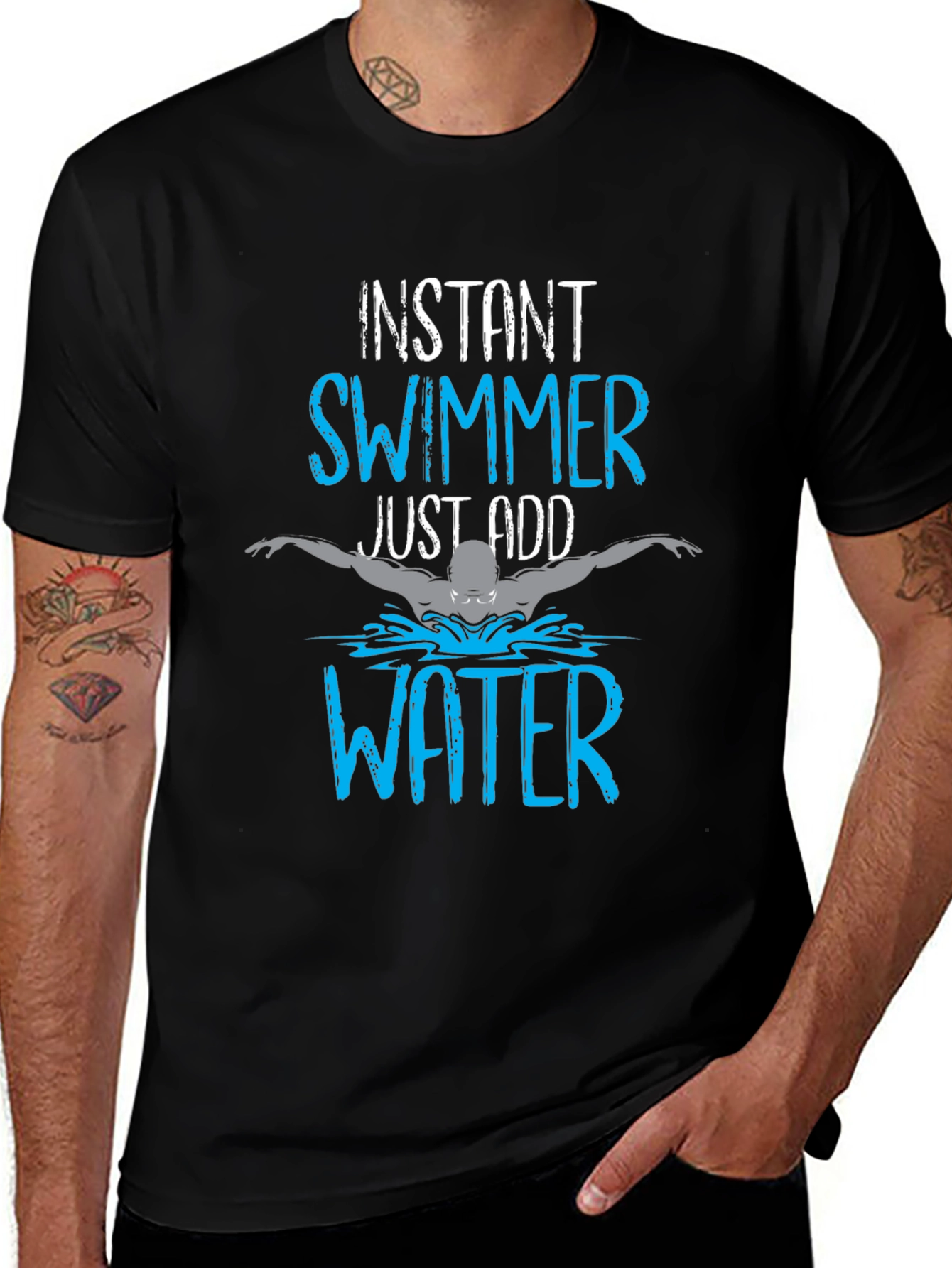 Instant Swimmer T-Shirt - Just Add Water!