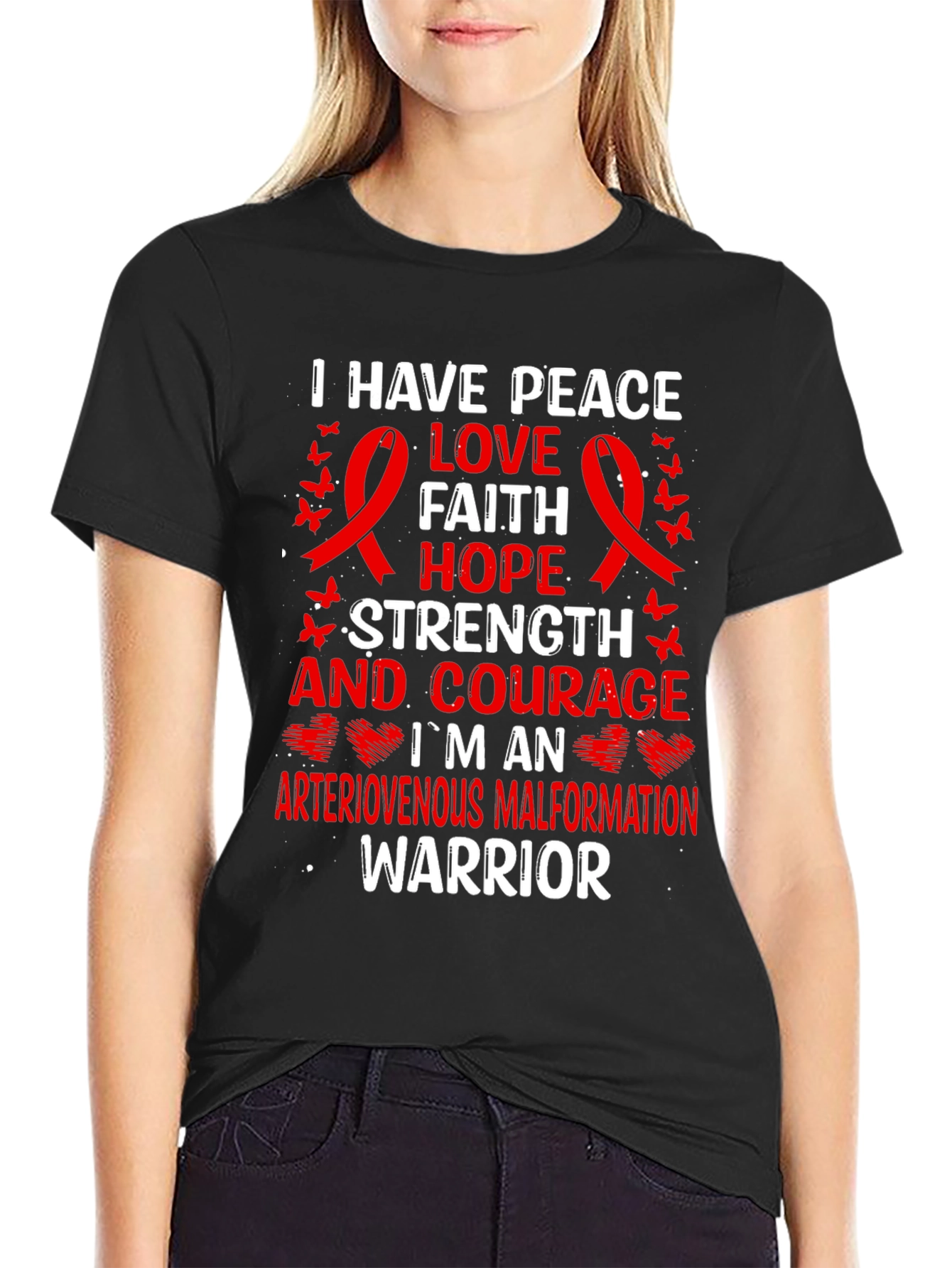 Arteriovenous Malformation Warrior T-Shirt