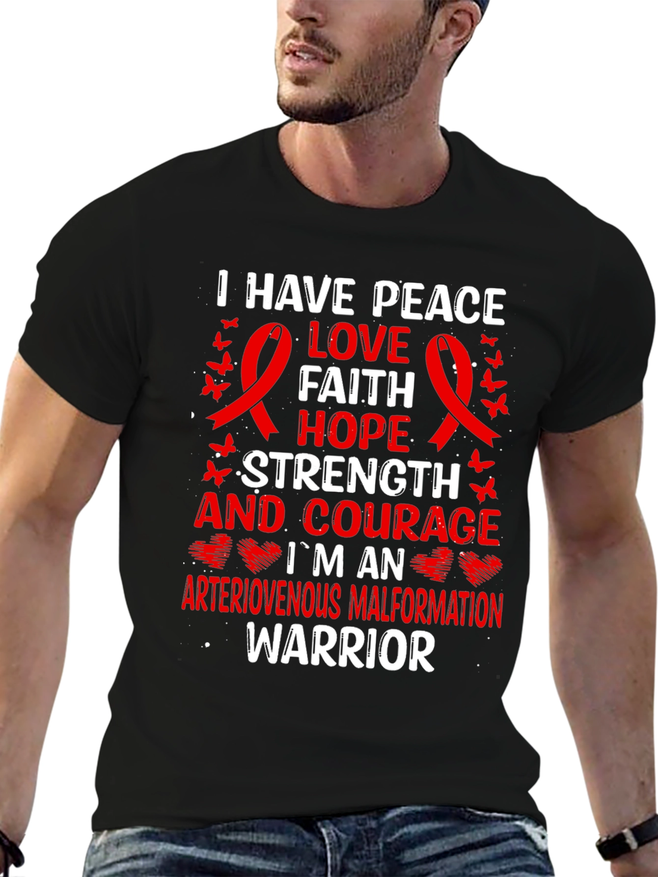 Arteriovenous Malformation Warrior T-Shirt