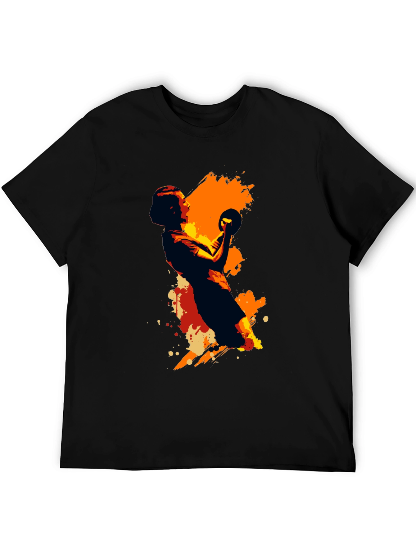 Handball Graphic Tee - Black Unisex T-Shirt