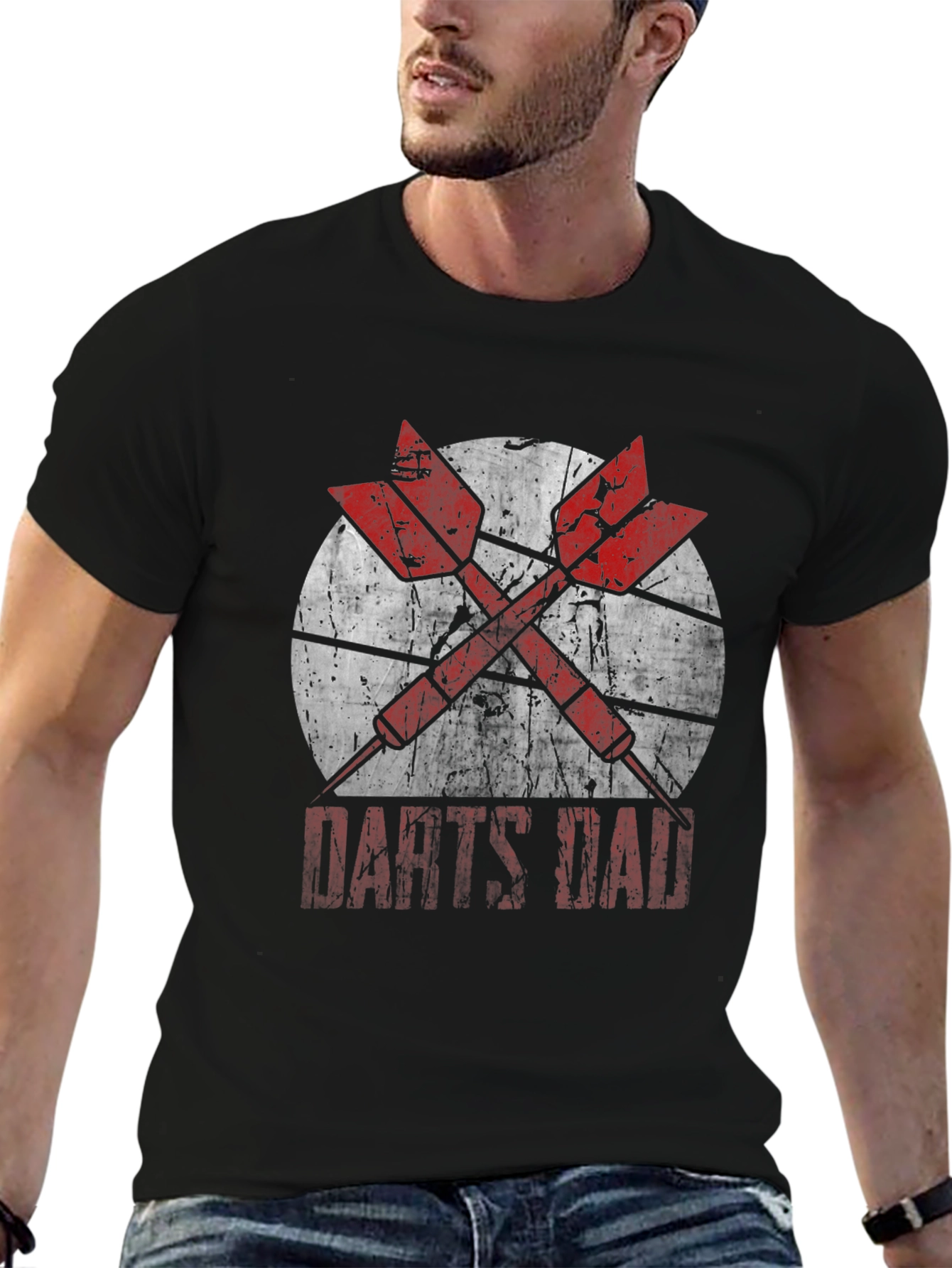 Darts Dad T-Shirt - Cool Graphic Tee