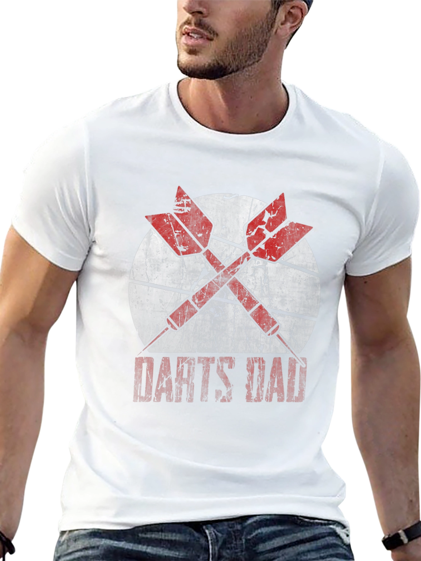 Darts Dad T-Shirt - Cool Graphic Tee